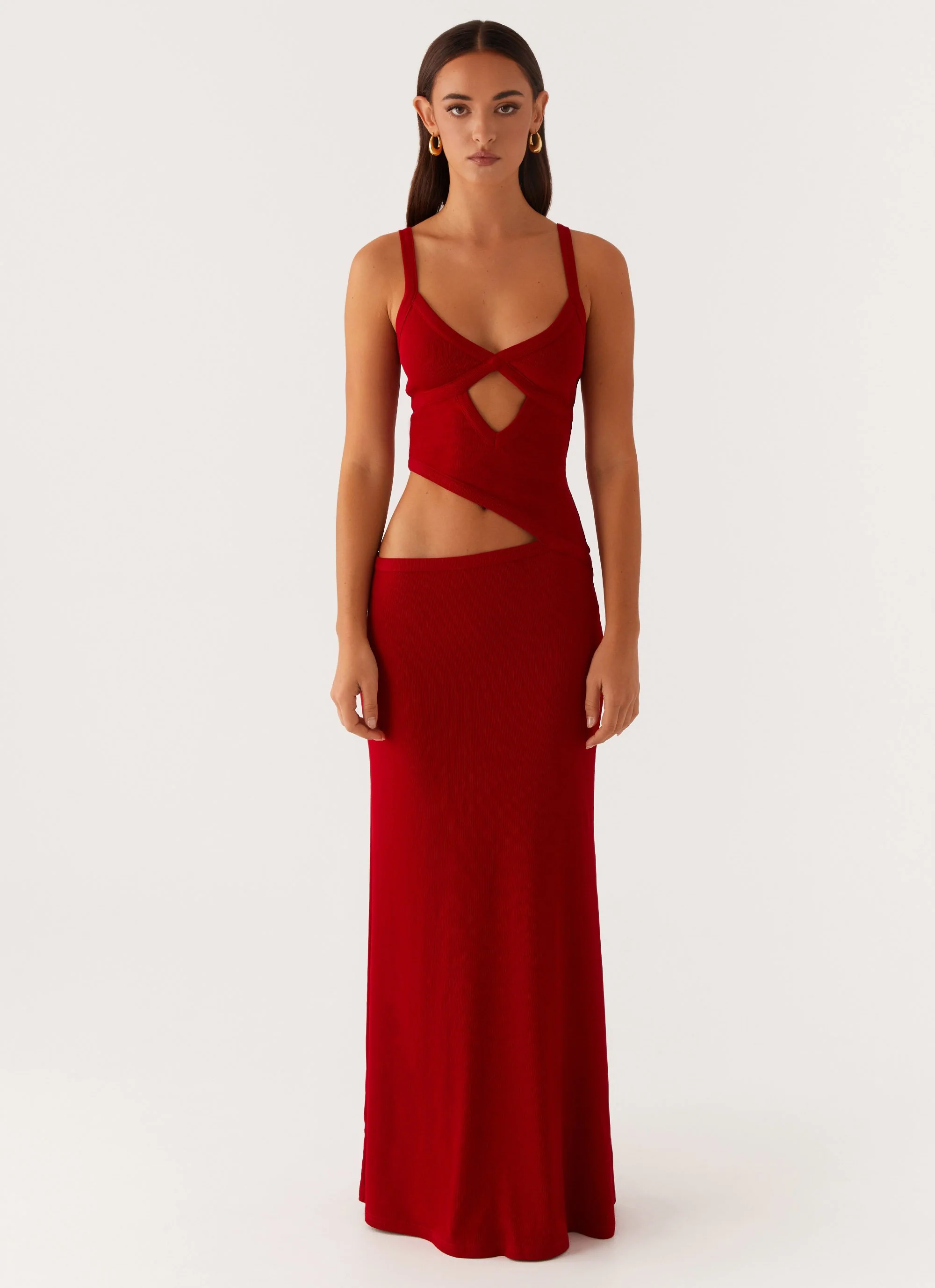 Jocelyn Maxi Dress - Red - Image 2