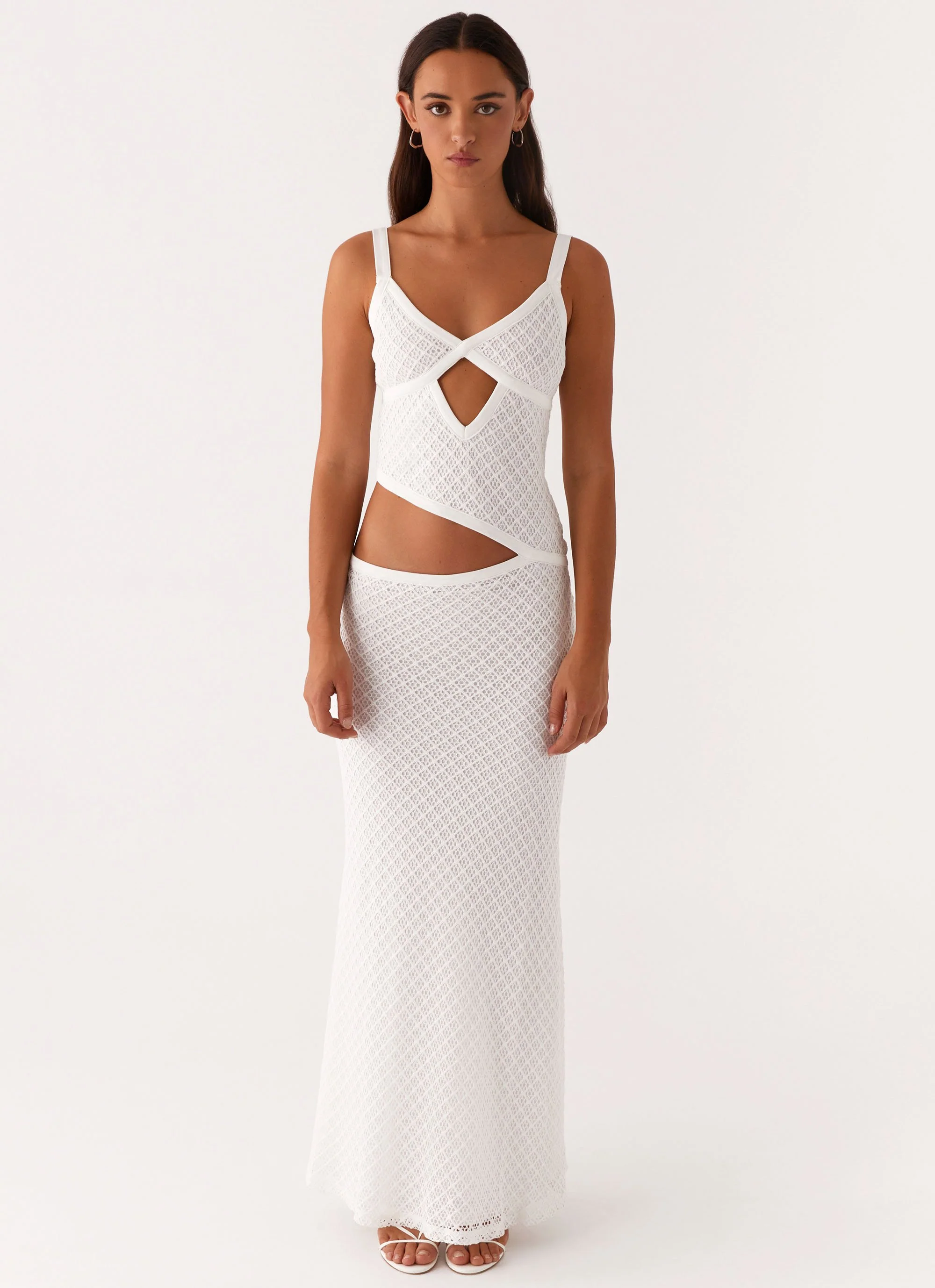 Jocelyn Maxi Dress - White Crochet - Image 2