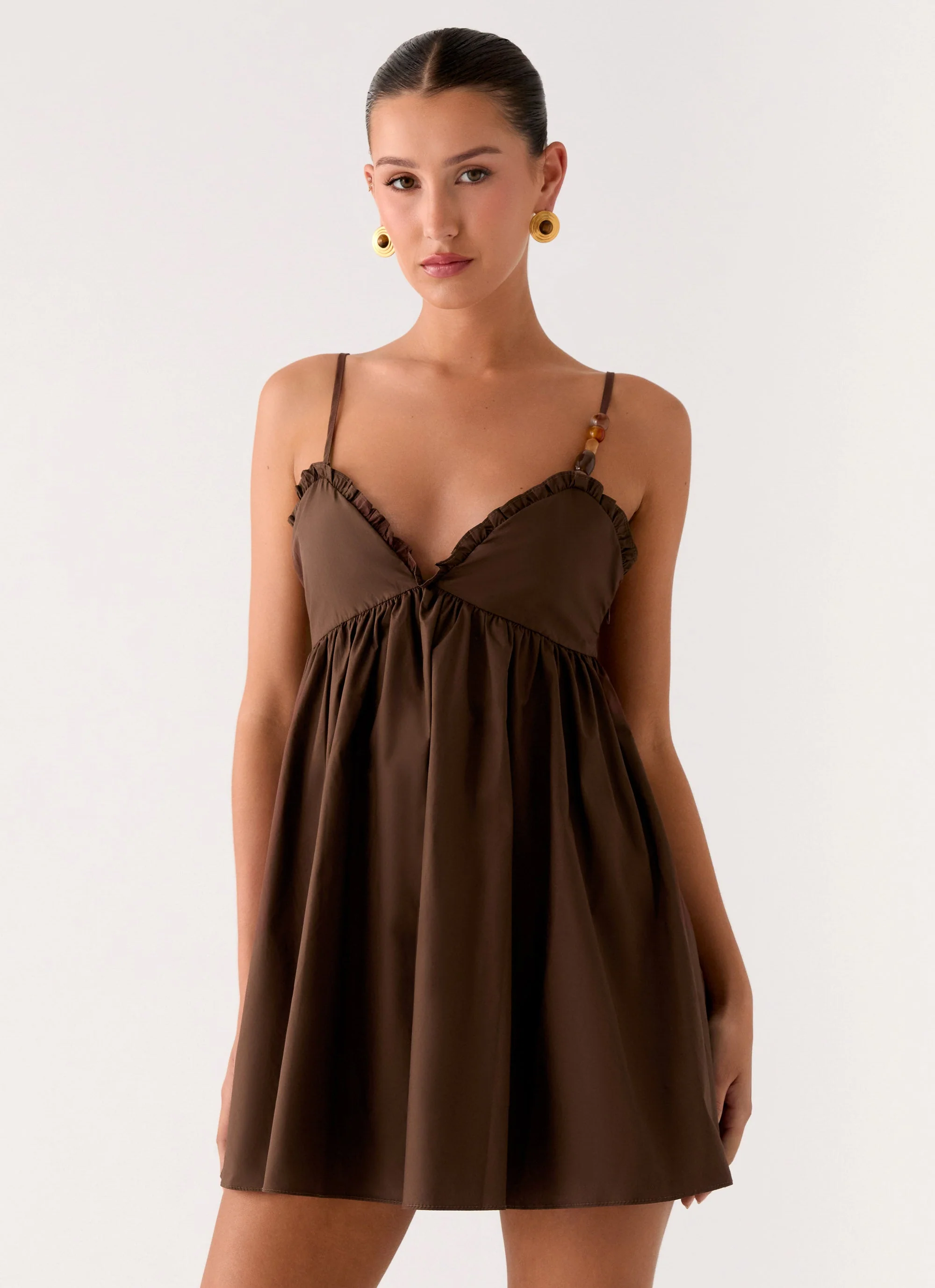 Jonas Mini Dress - Brown - Image 6