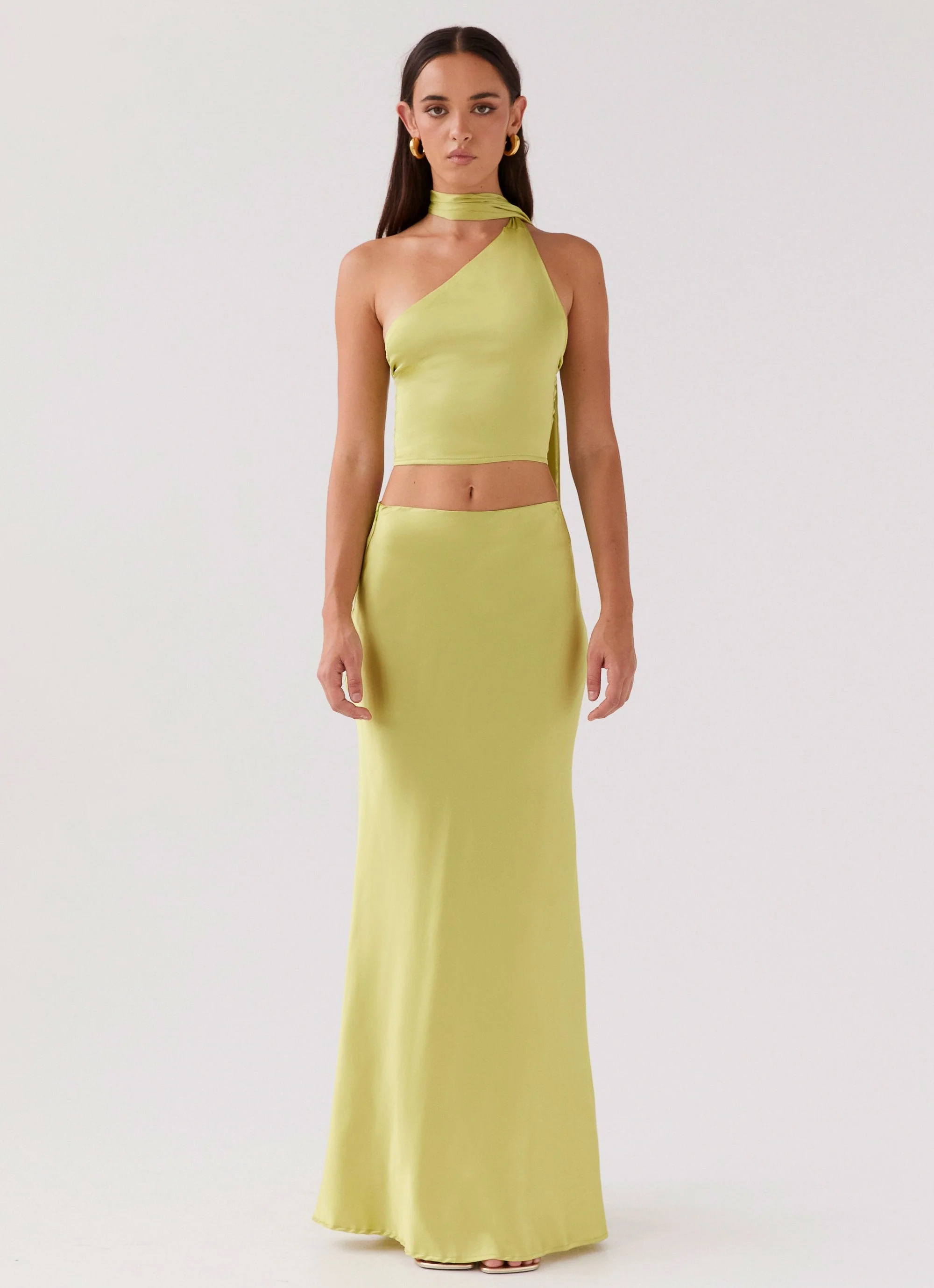 Josefina Scarf Top - Chartreuse - Image 2