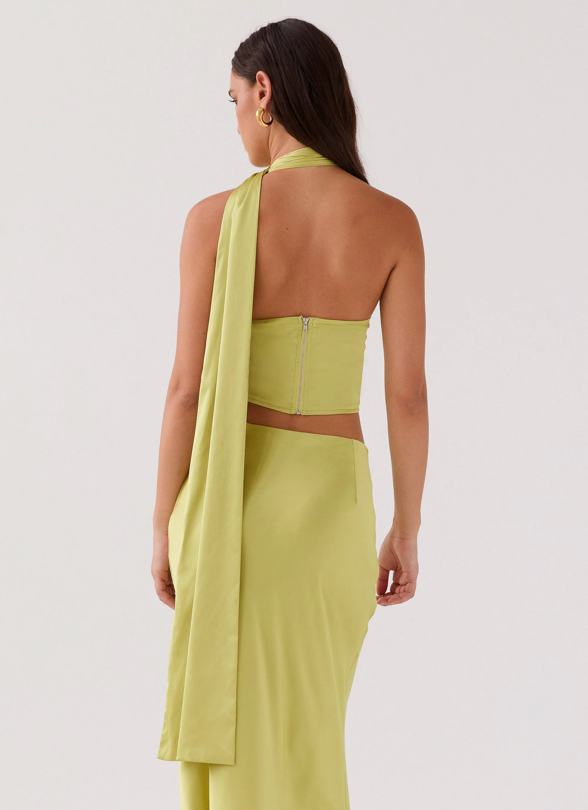 Josefina Scarf Top - Chartreuse - Image 4