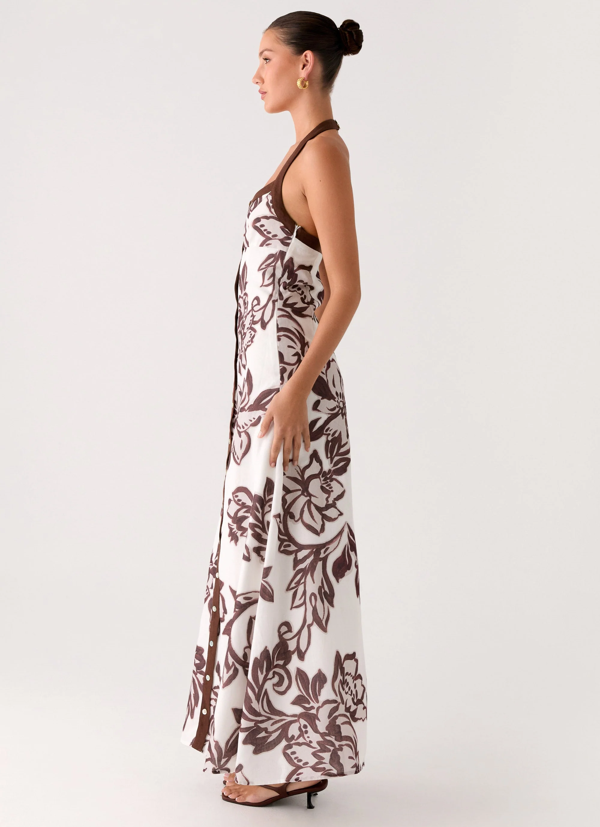 Jovanni Maxi Dress - Vanilla Meadow - Image 3