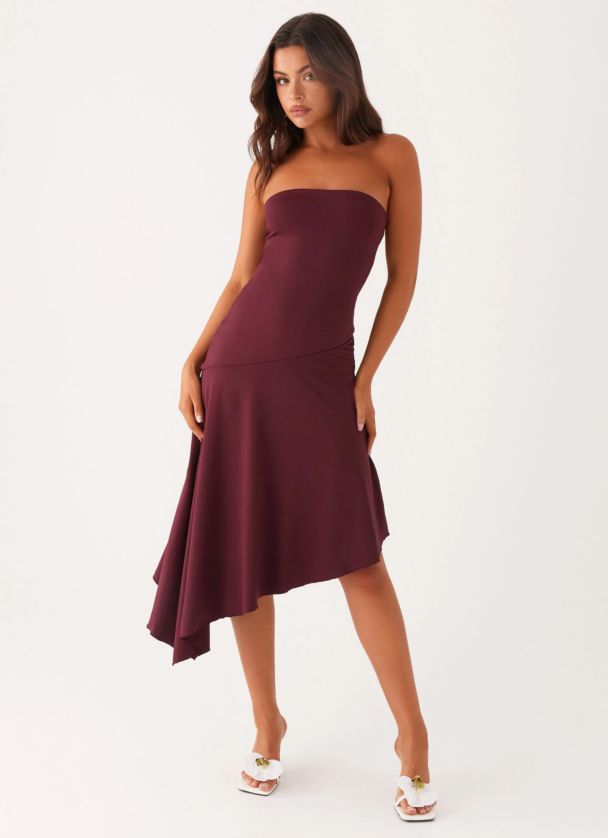 Juliana Midi Dress - Mulberry - Image 4