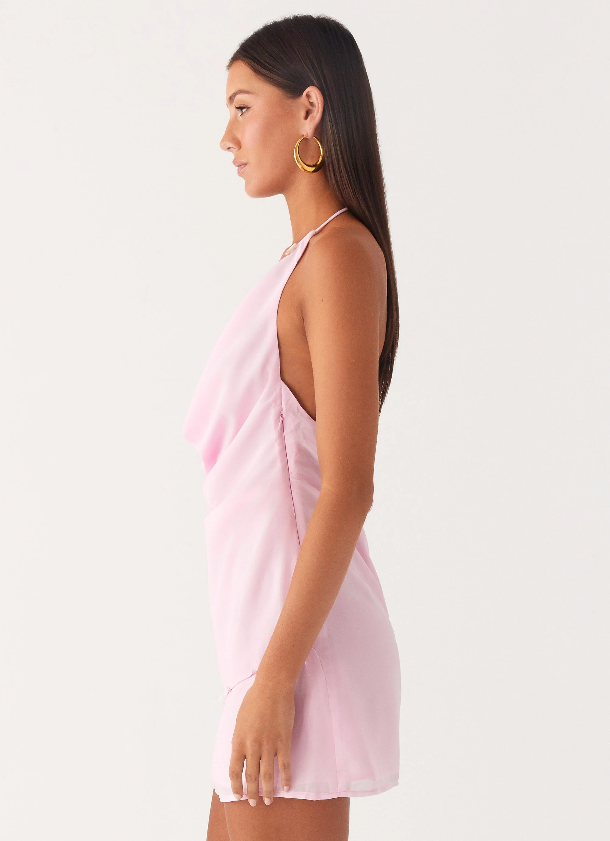 Just for Love Mini Dress - Baby Pink - Image 3