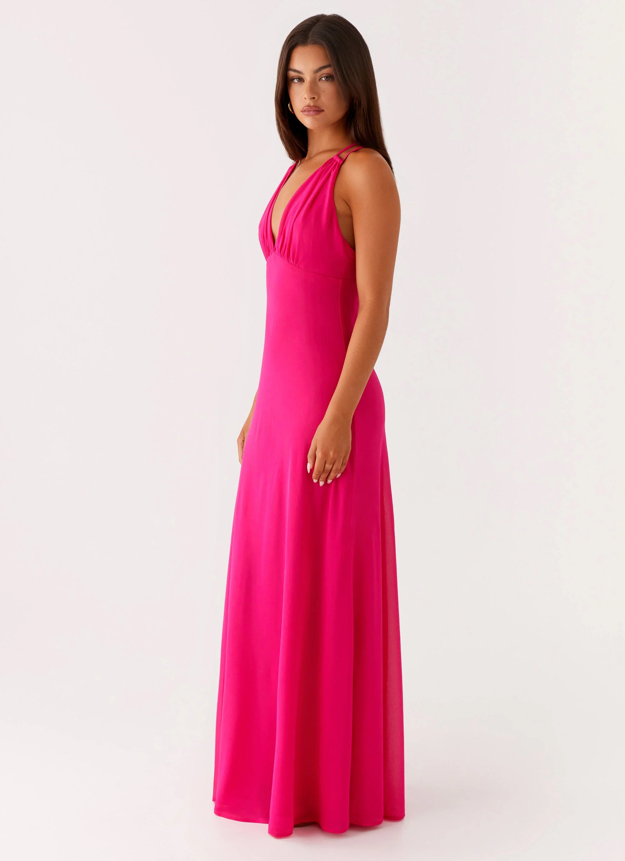 Kacia Maxi Dress - Fuchsia - Image 2