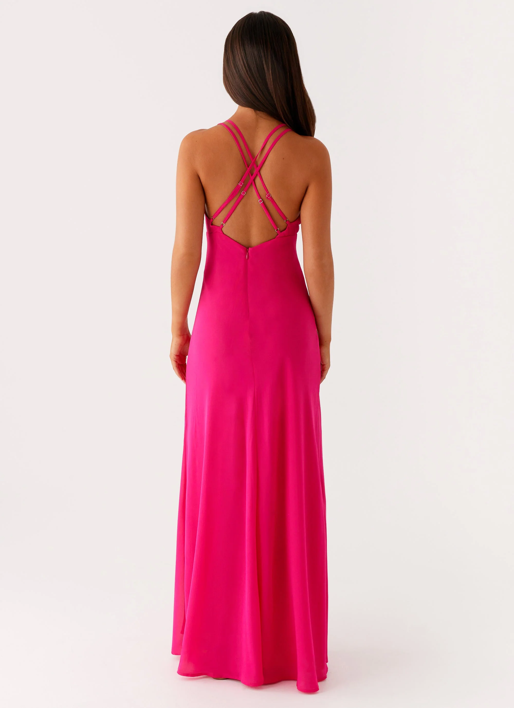 Kacia Maxi Dress - Fuchsia - Image 3