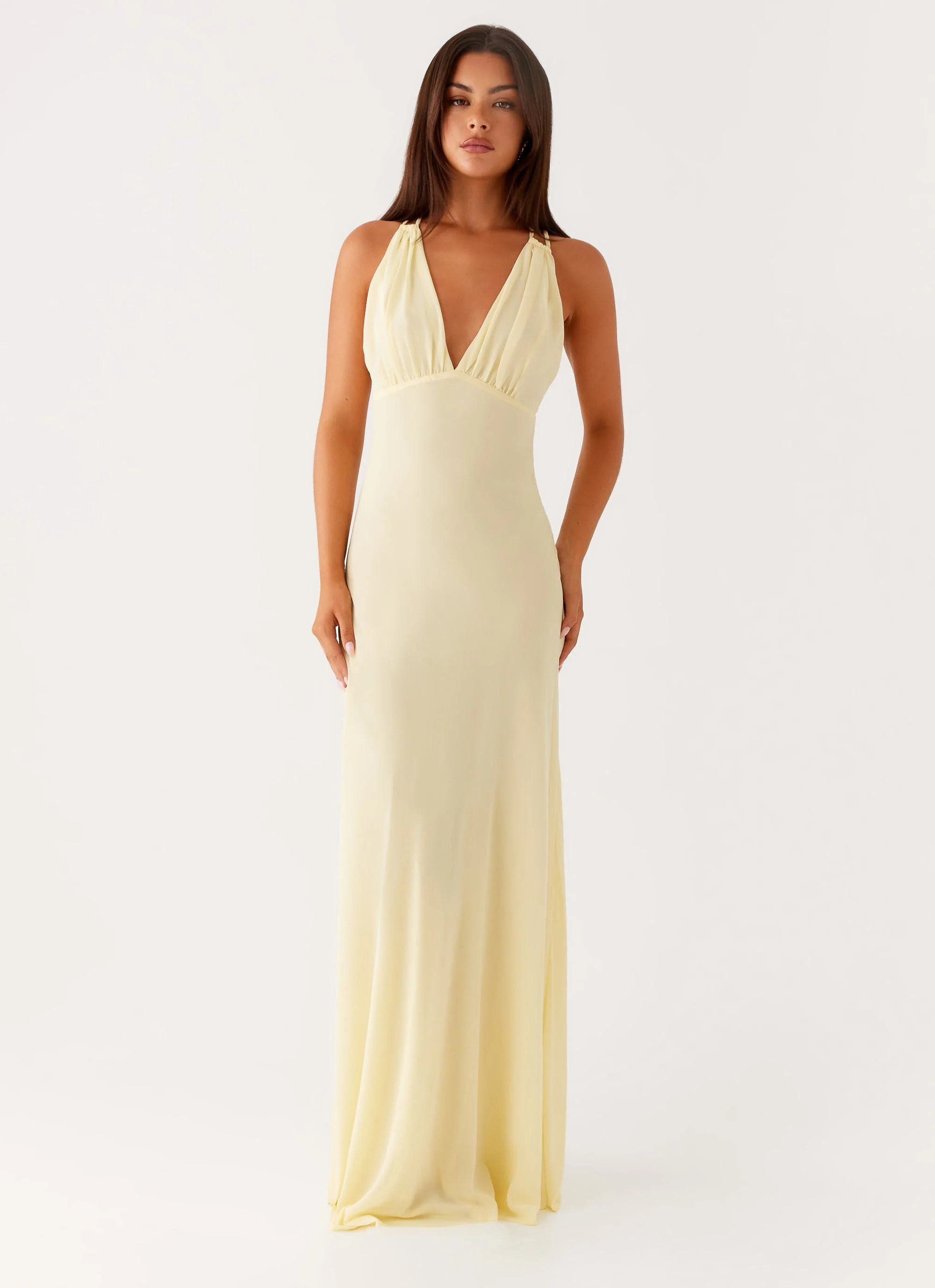 Kacia Maxi Dress - Lemon - Image 6