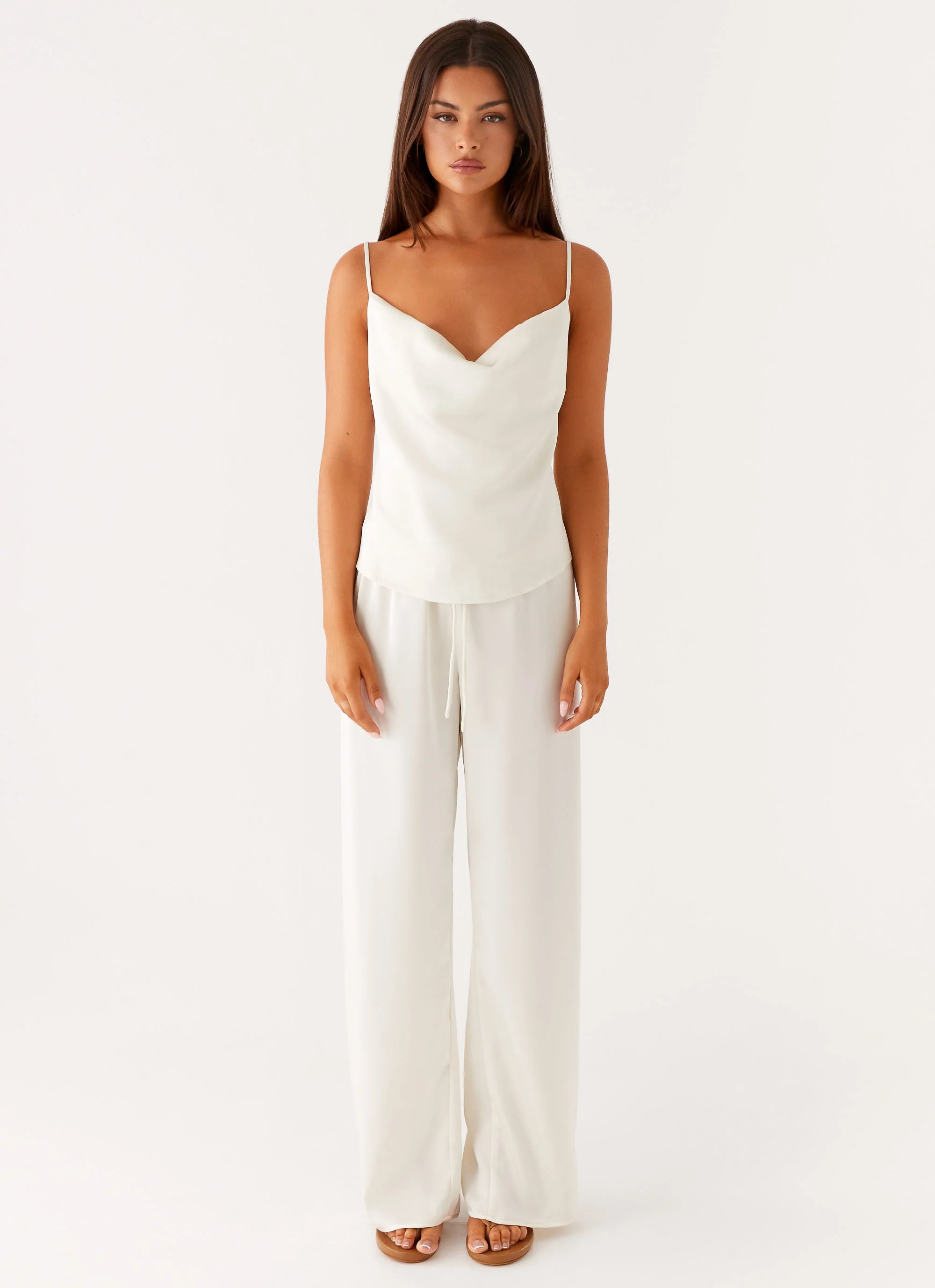 Kaia Cowl Neck Top - Butter - Image 2