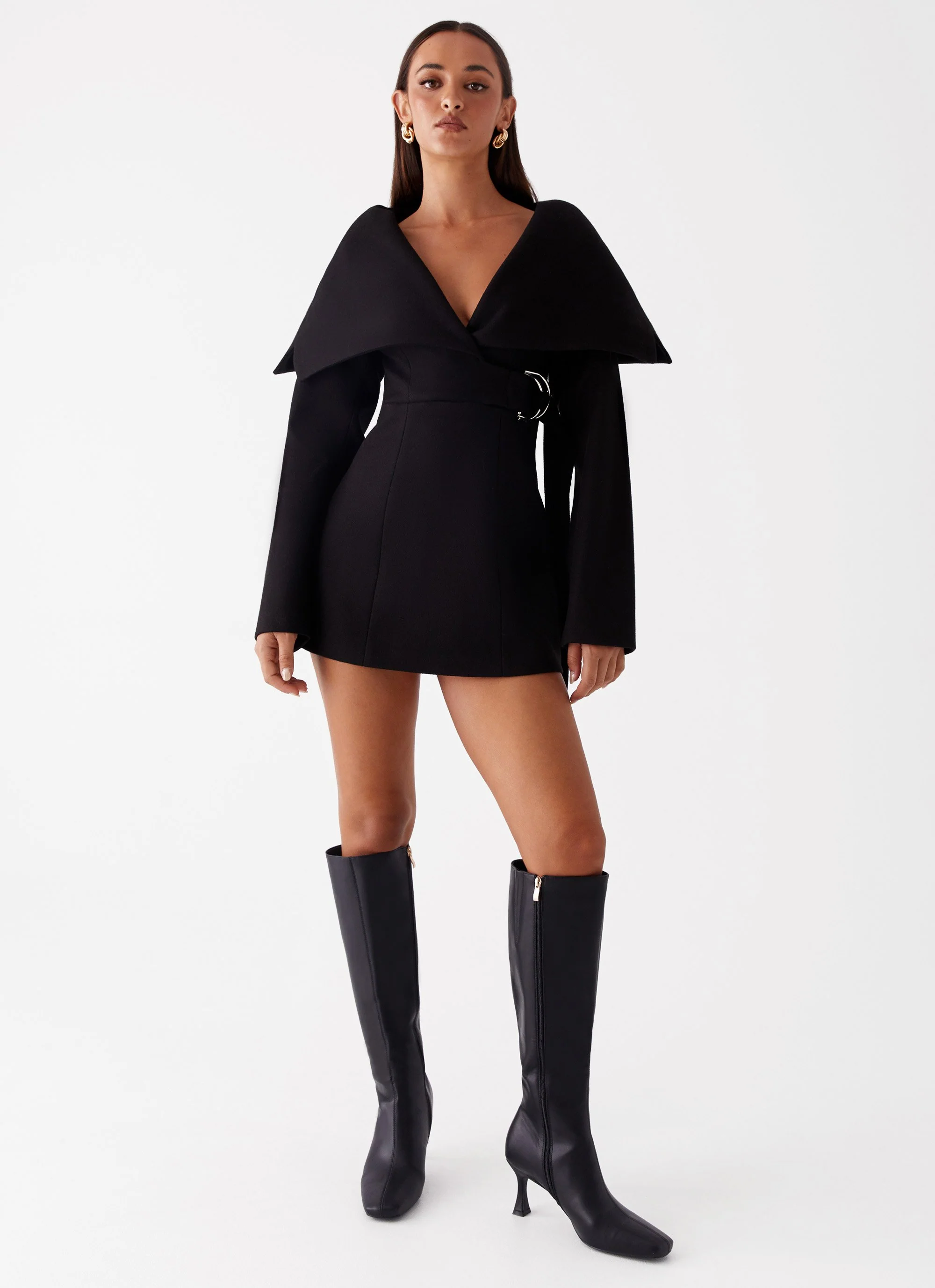 Kaide Mini Dress - Black - Image 5