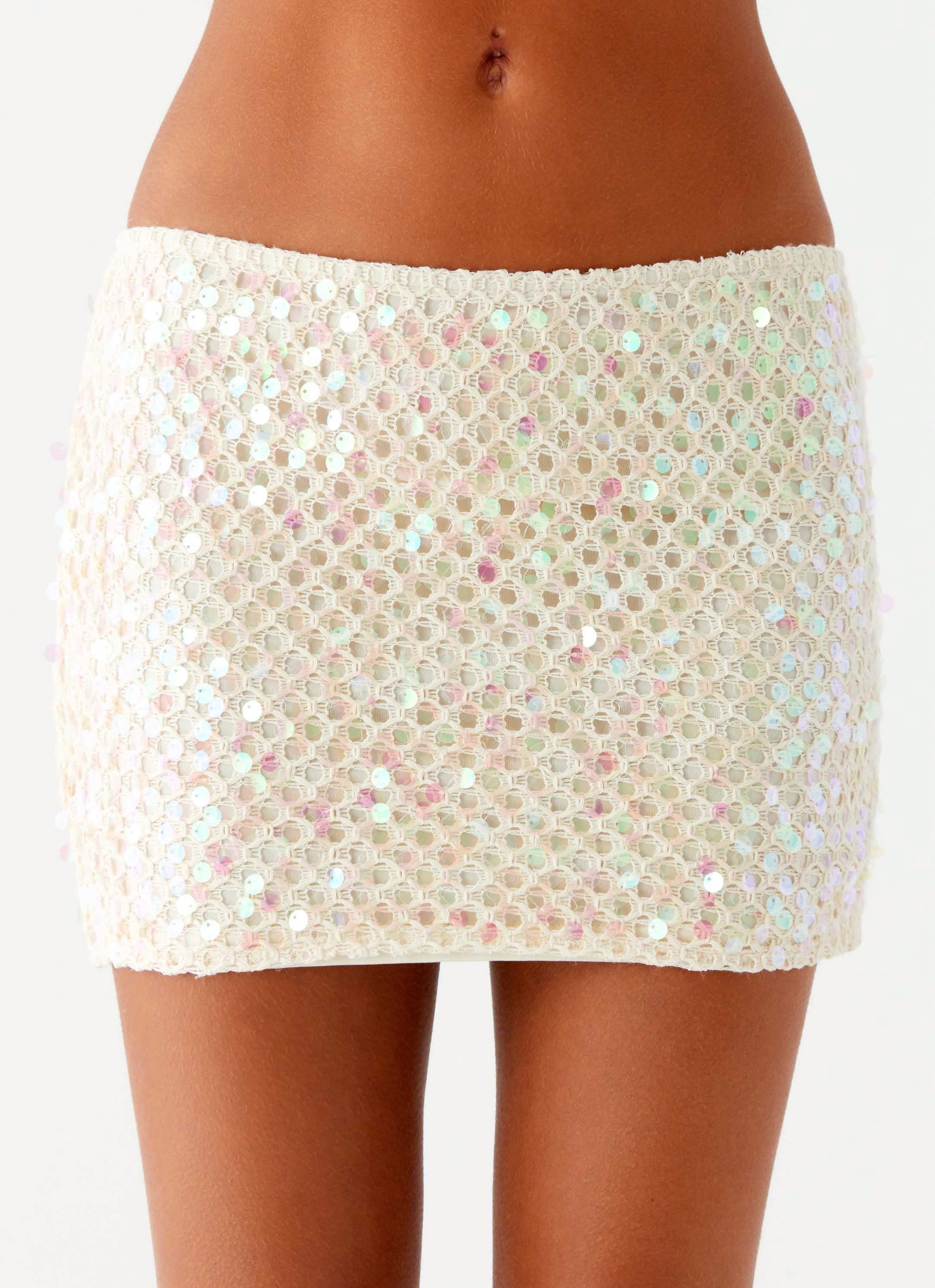 Kalita Mini Skirt - Ivory - Image 5