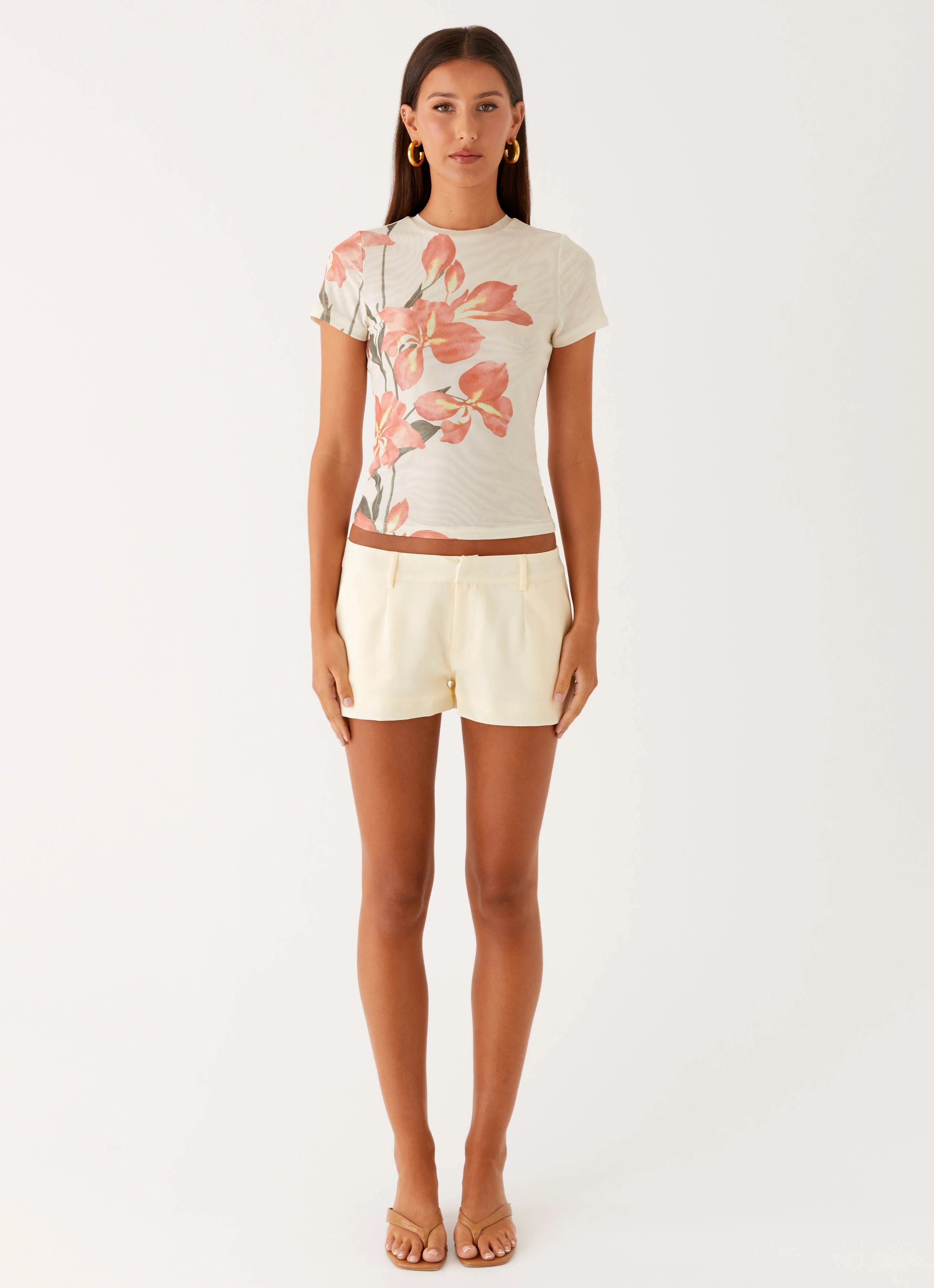 Kammy Low Rise Shorts - Butter - Image 4