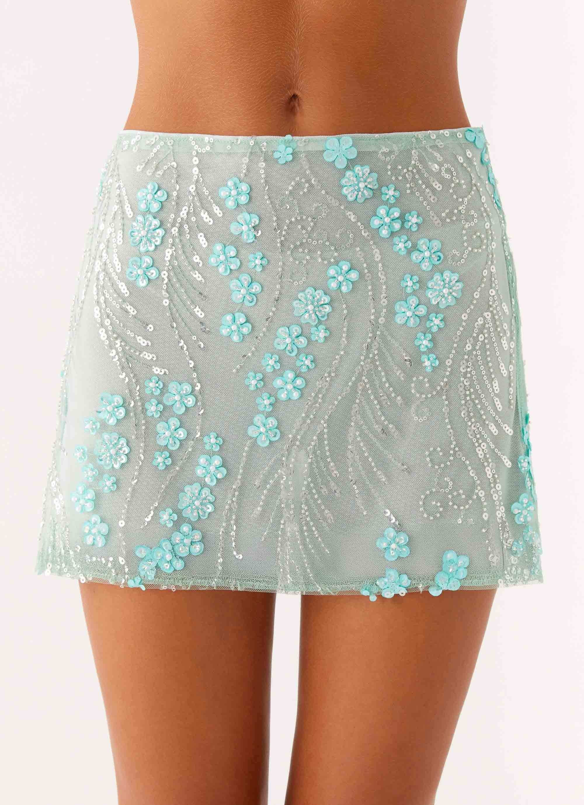 Kandi Mini Skirt - Mint - Image 6