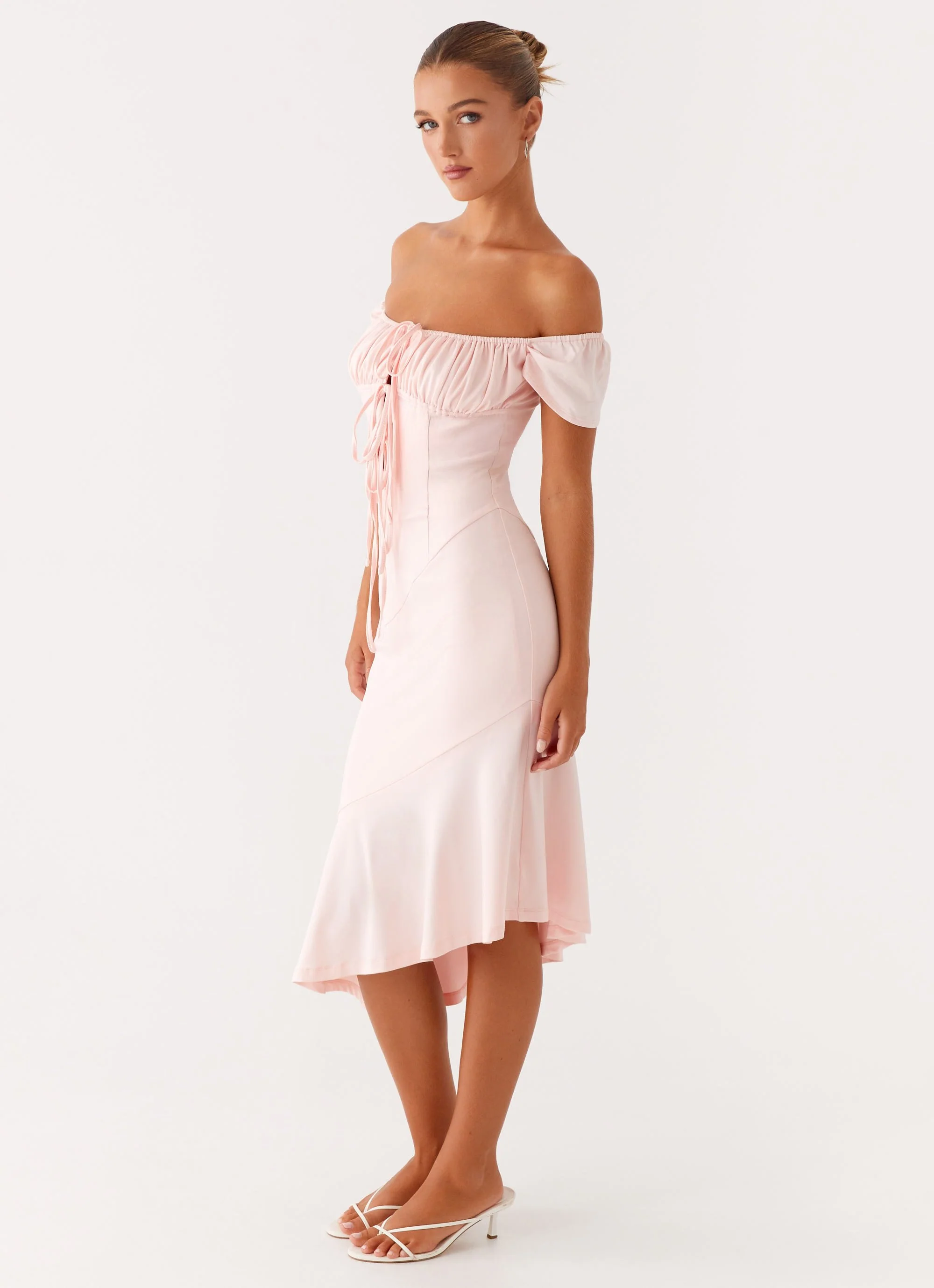 Katherine Midi Dress - Pink - Image 4