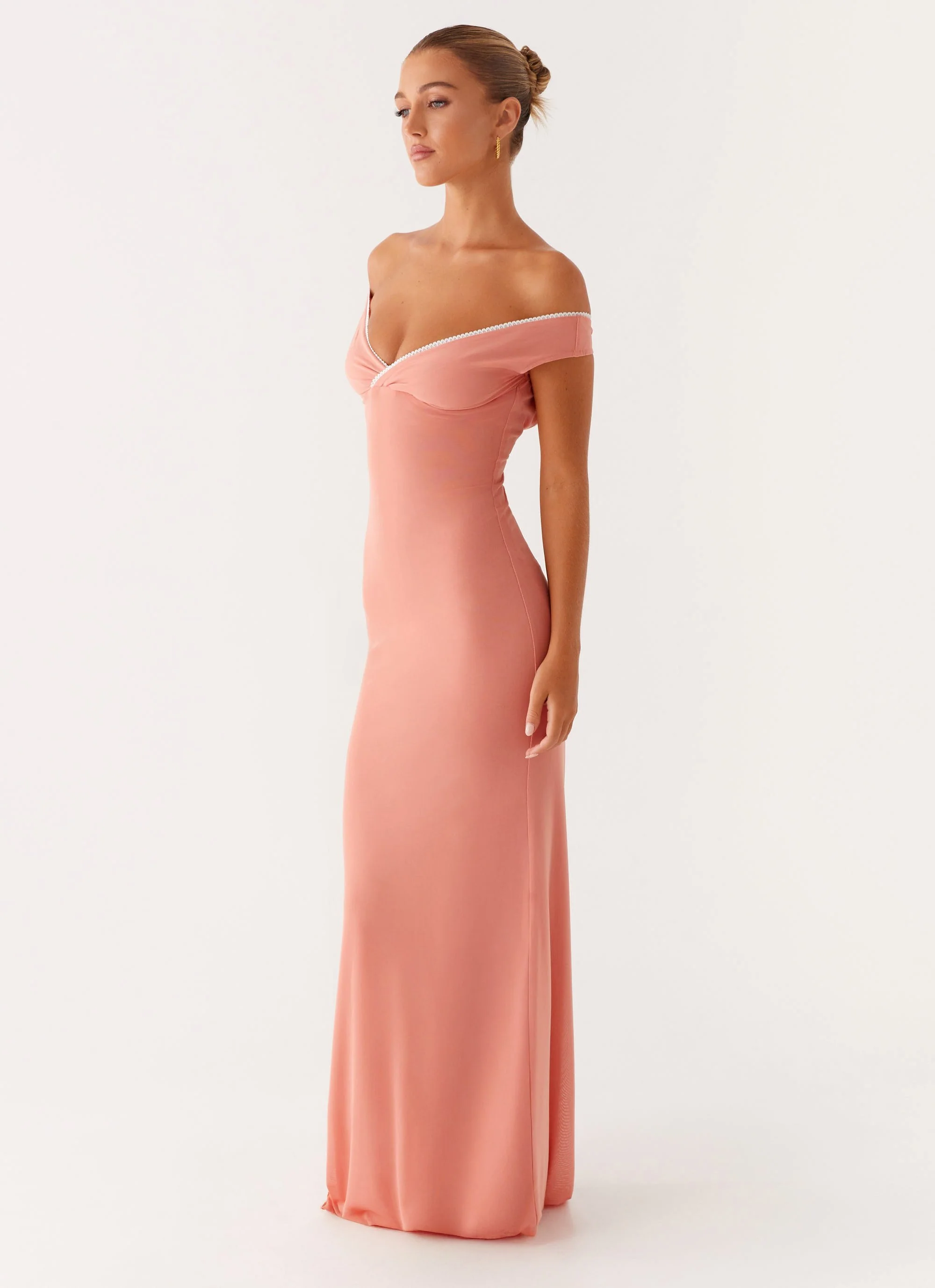 Katiya Maxi Dress - Peach - Image 3