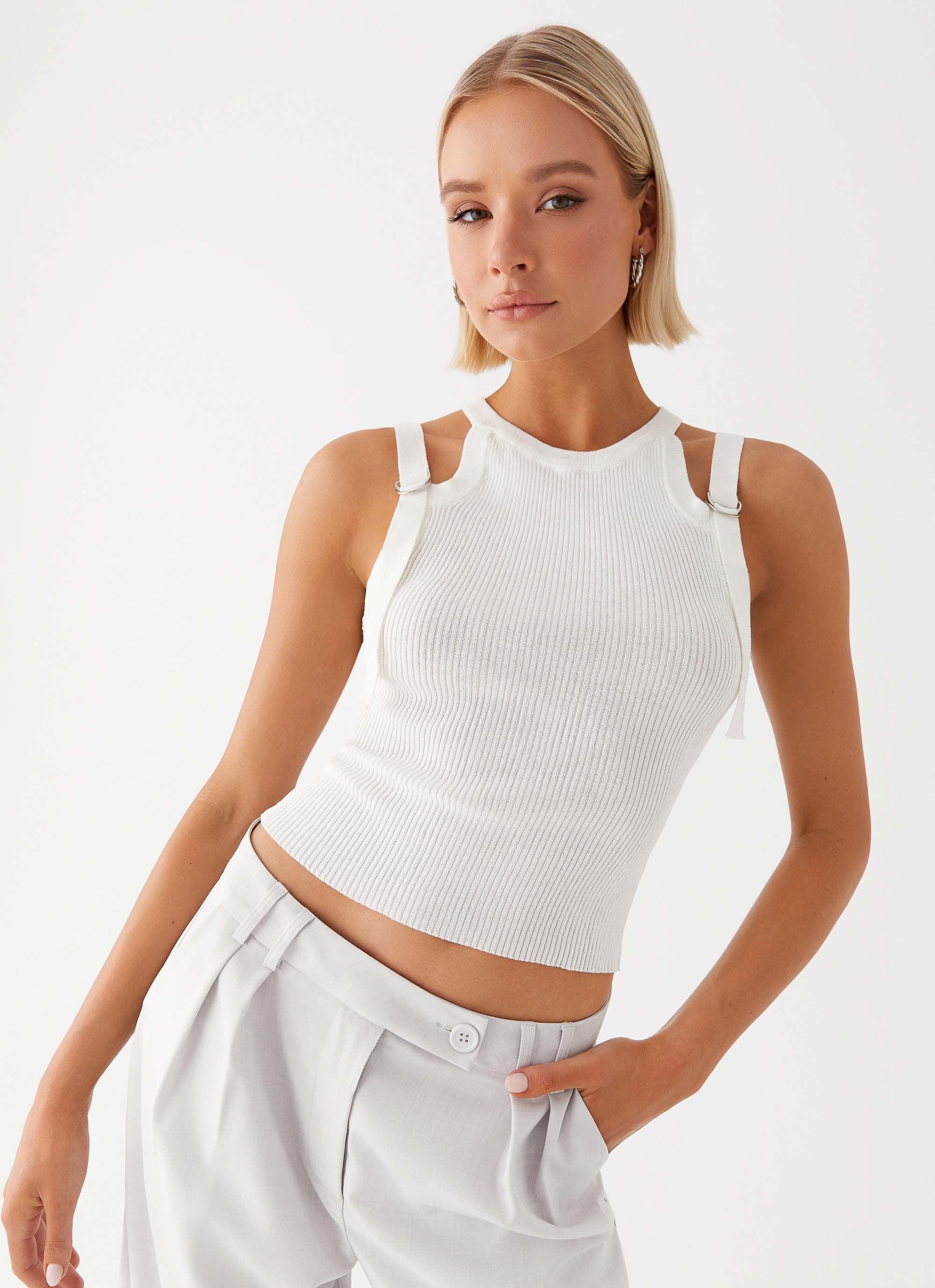 Keeley Racer Top - White - Image 6