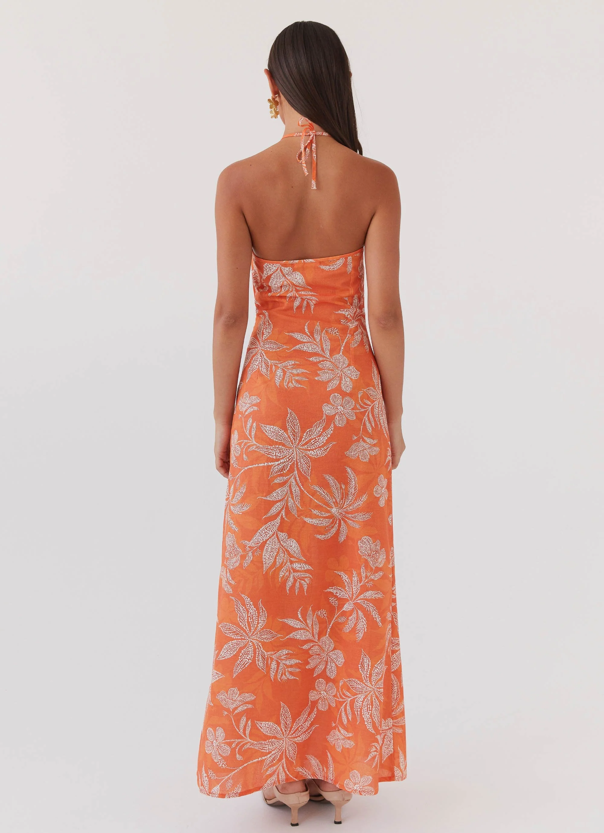 Keliegh Linen Maxi Dress - Tropic Sunset - Image 4