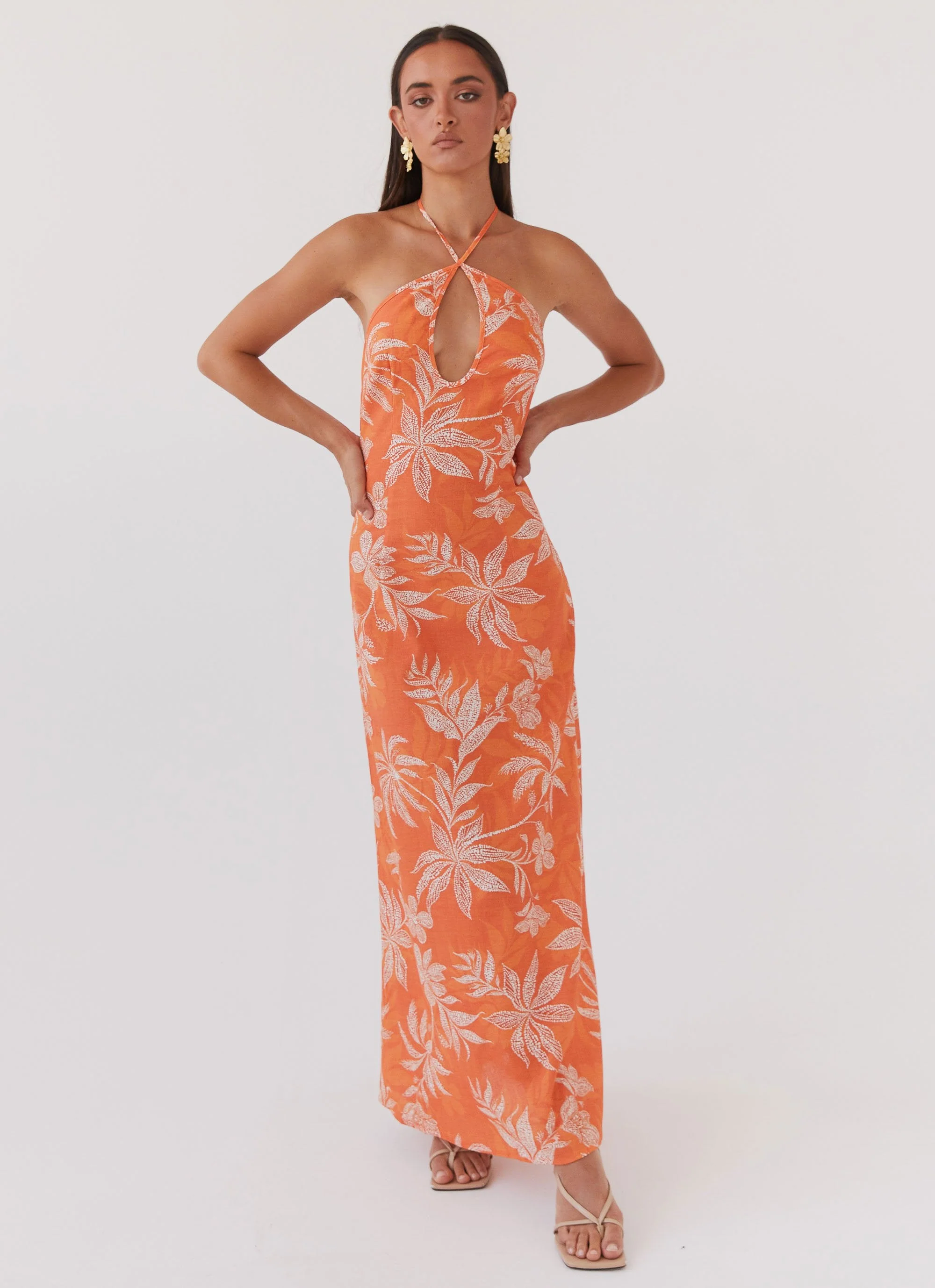 Keliegh Linen Maxi Dress - Tropic Sunset - Image 5