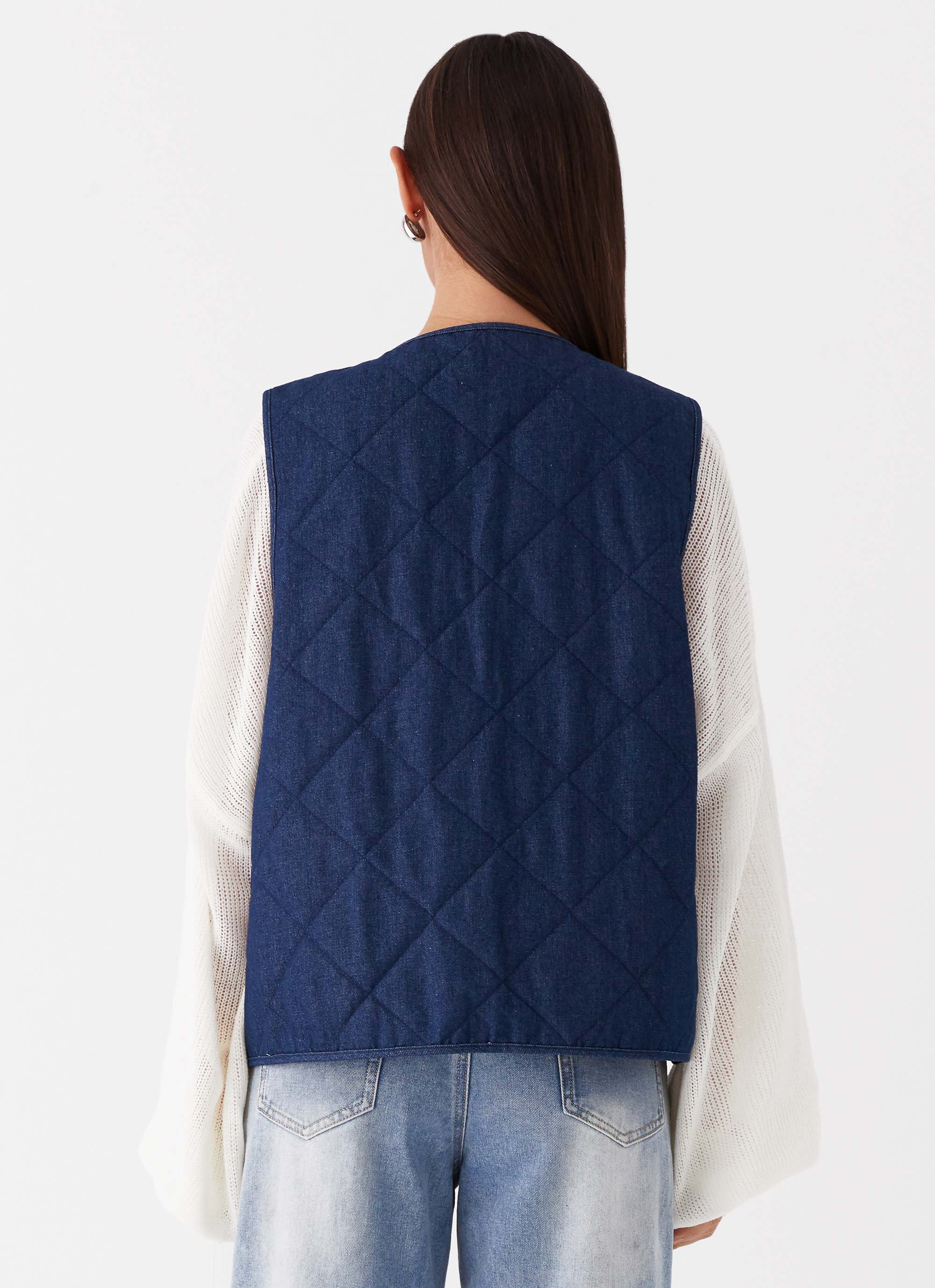 Kennedy Denim Vest - Indigo - Image 5
