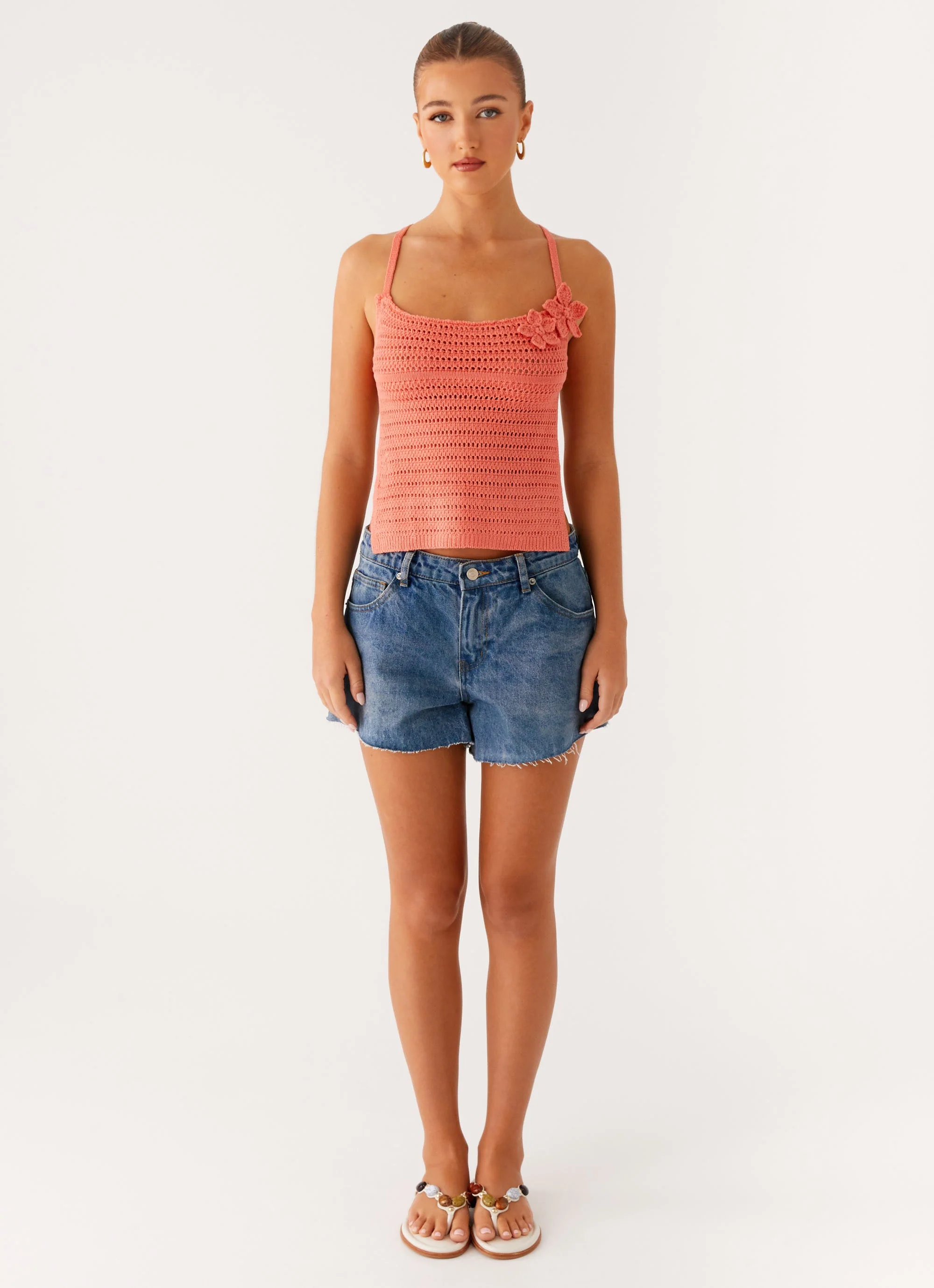 Kia Cross Back Top - Coral - Image 2
