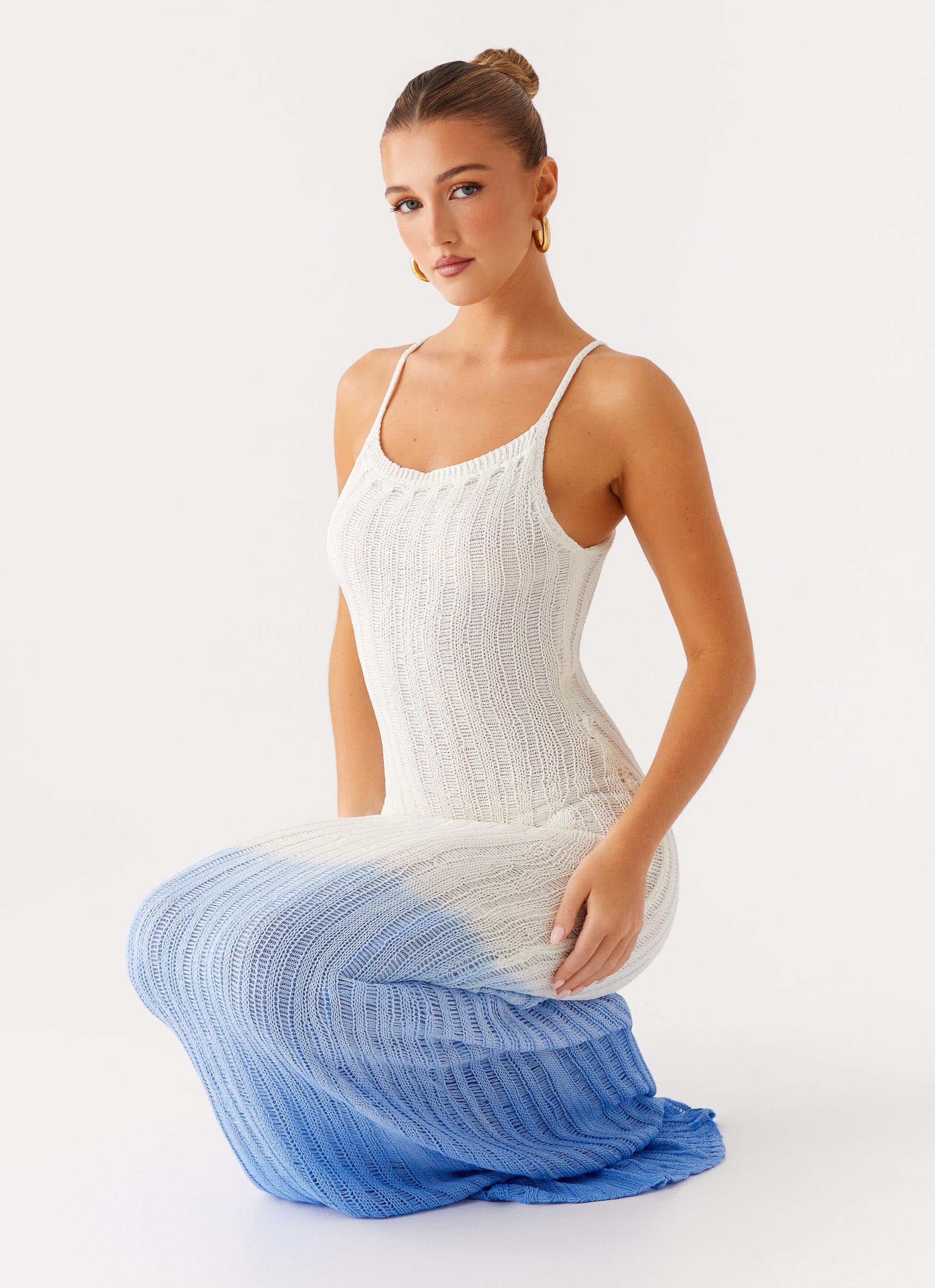 Kiki Maxi Dress - Ombre Blue - Image 5