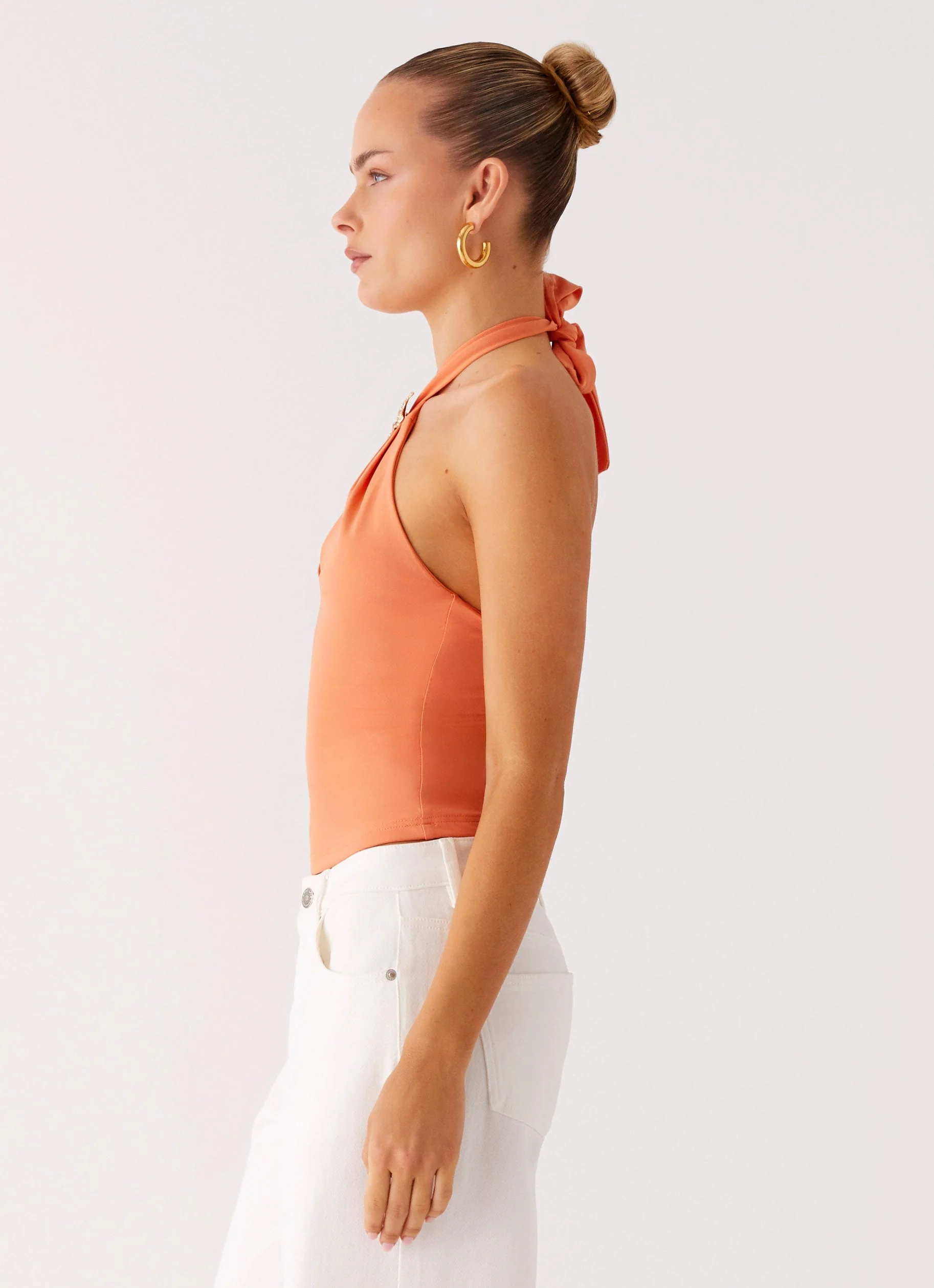 Kirra Halter Top - Peach - Image 3