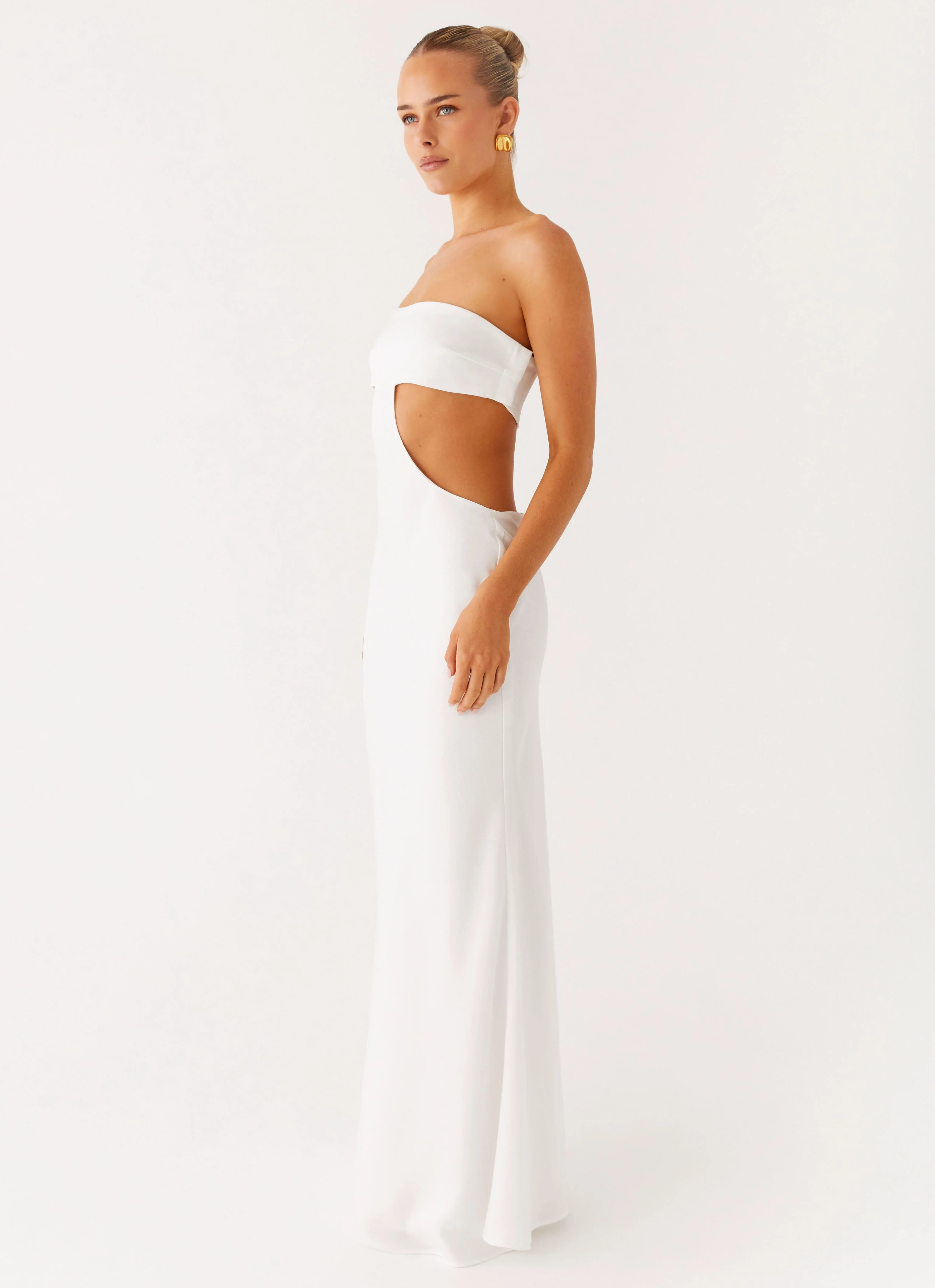 Kiss Me Cut Out Maxi - Ivory - Image 2