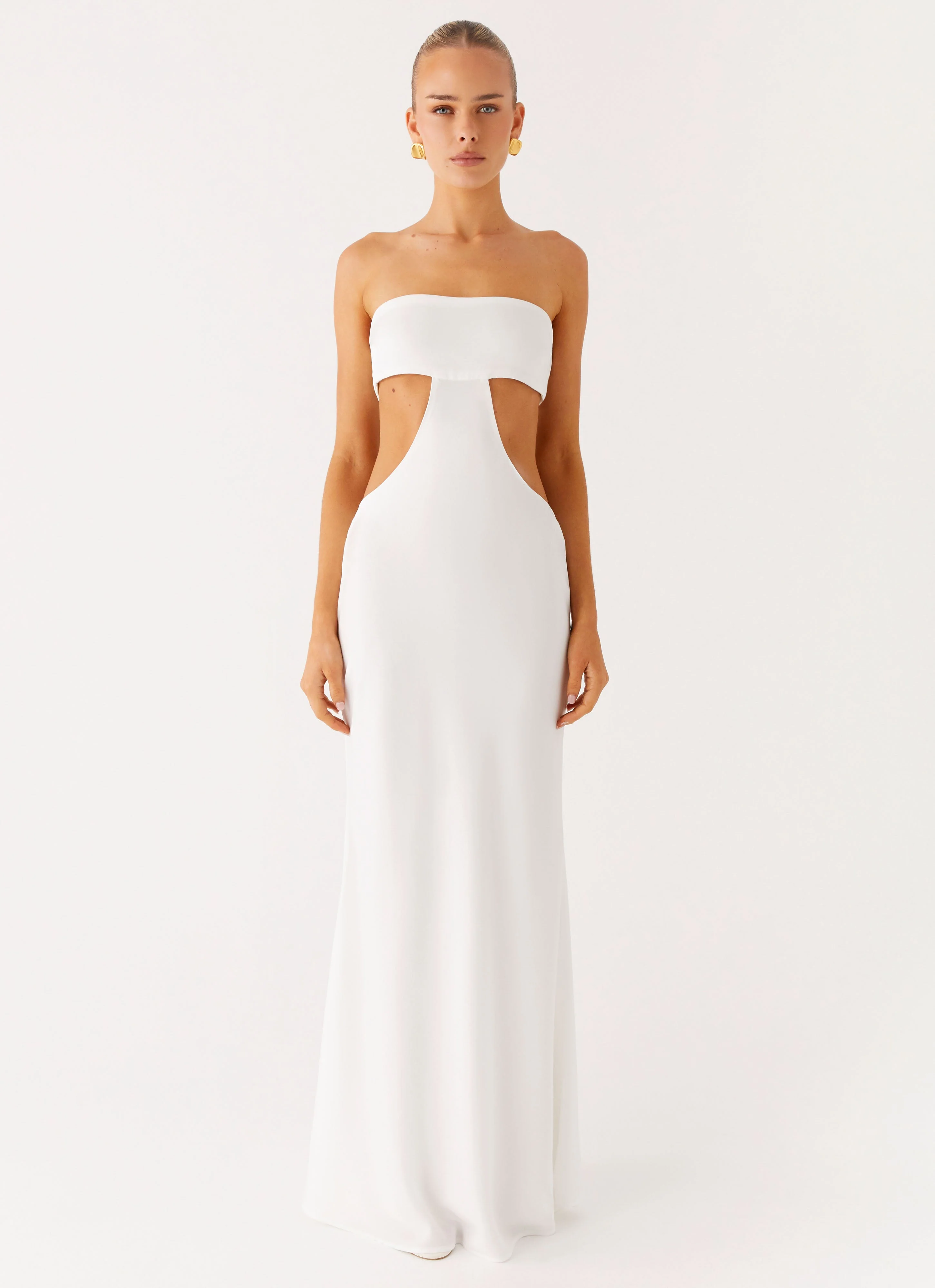 Kiss Me Cut Out Maxi - Ivory - Image 5