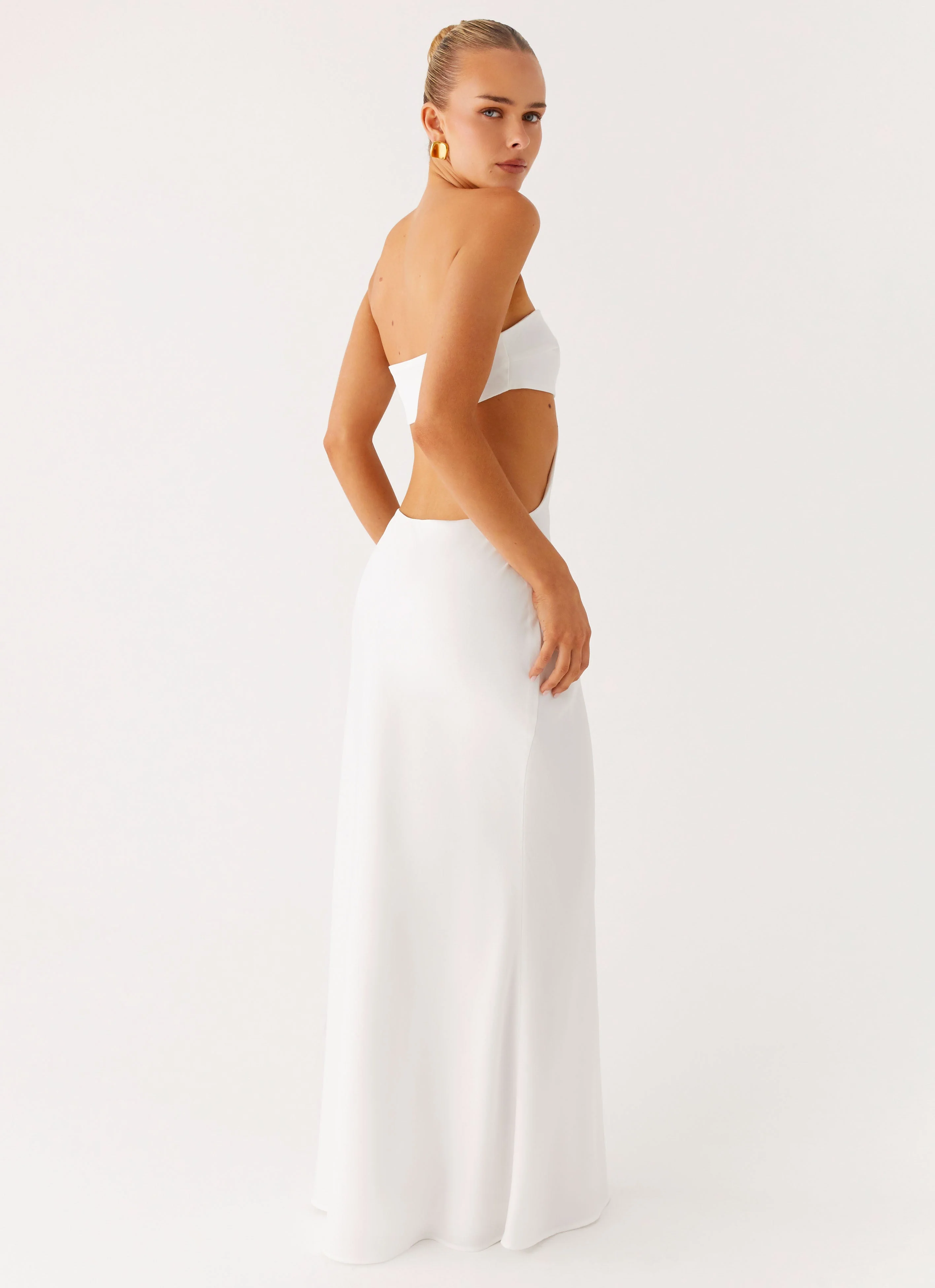 Kiss Me Cut Out Maxi - Ivory - Image 6