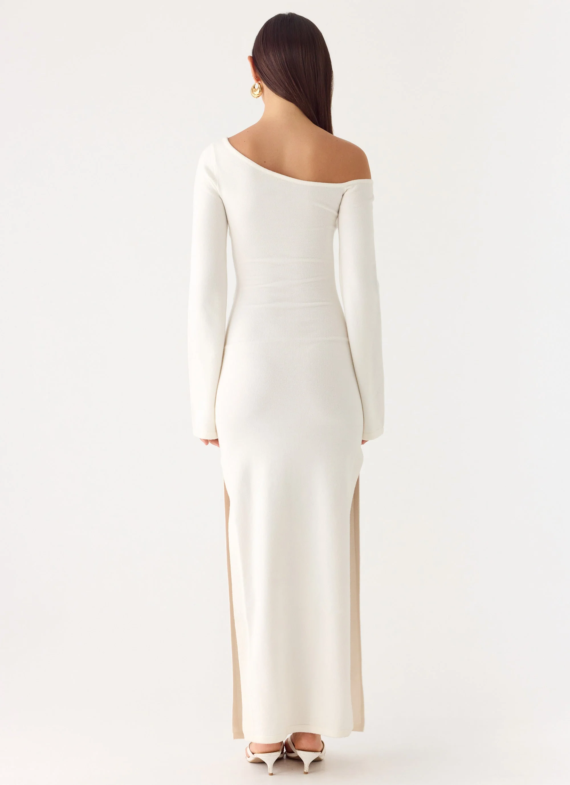 Kova Knit Maxi Dress - White - Image 4