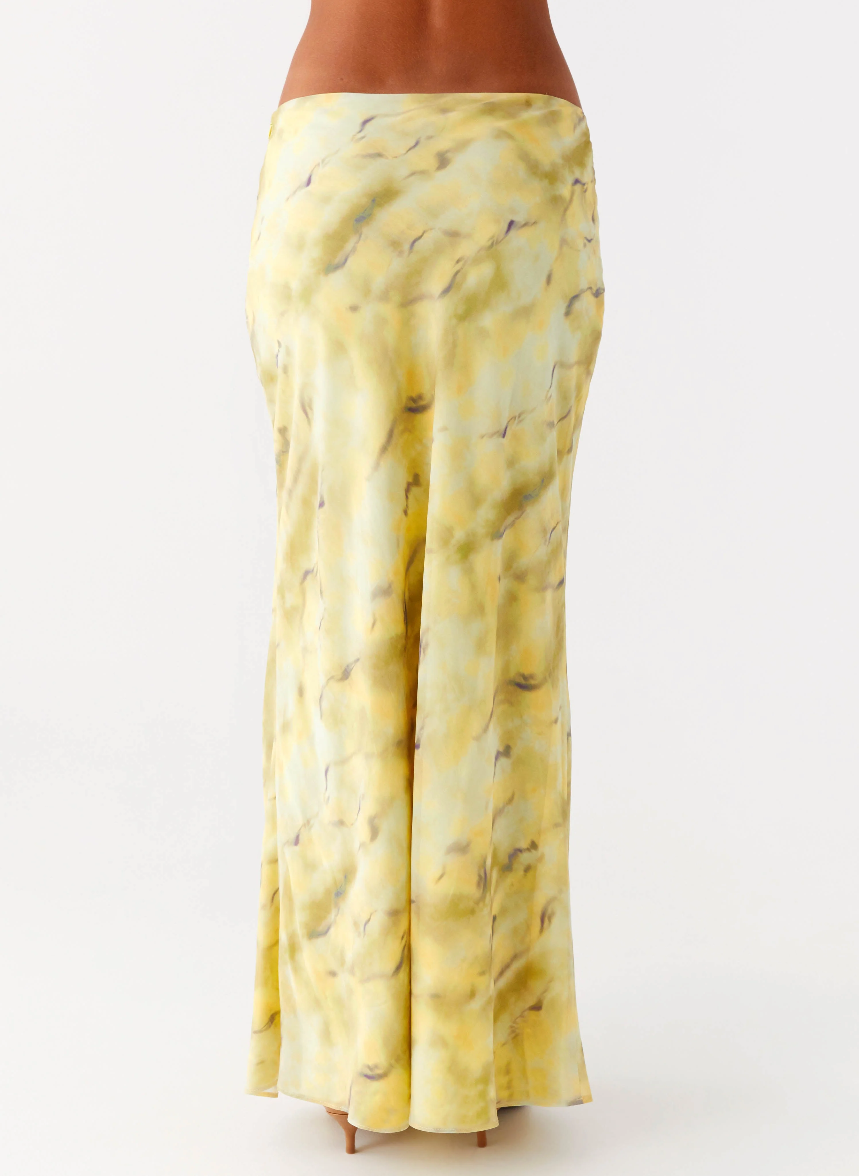 Kylo Low Rise Maxi Skirt - Yellow Tie Dye - Image 4