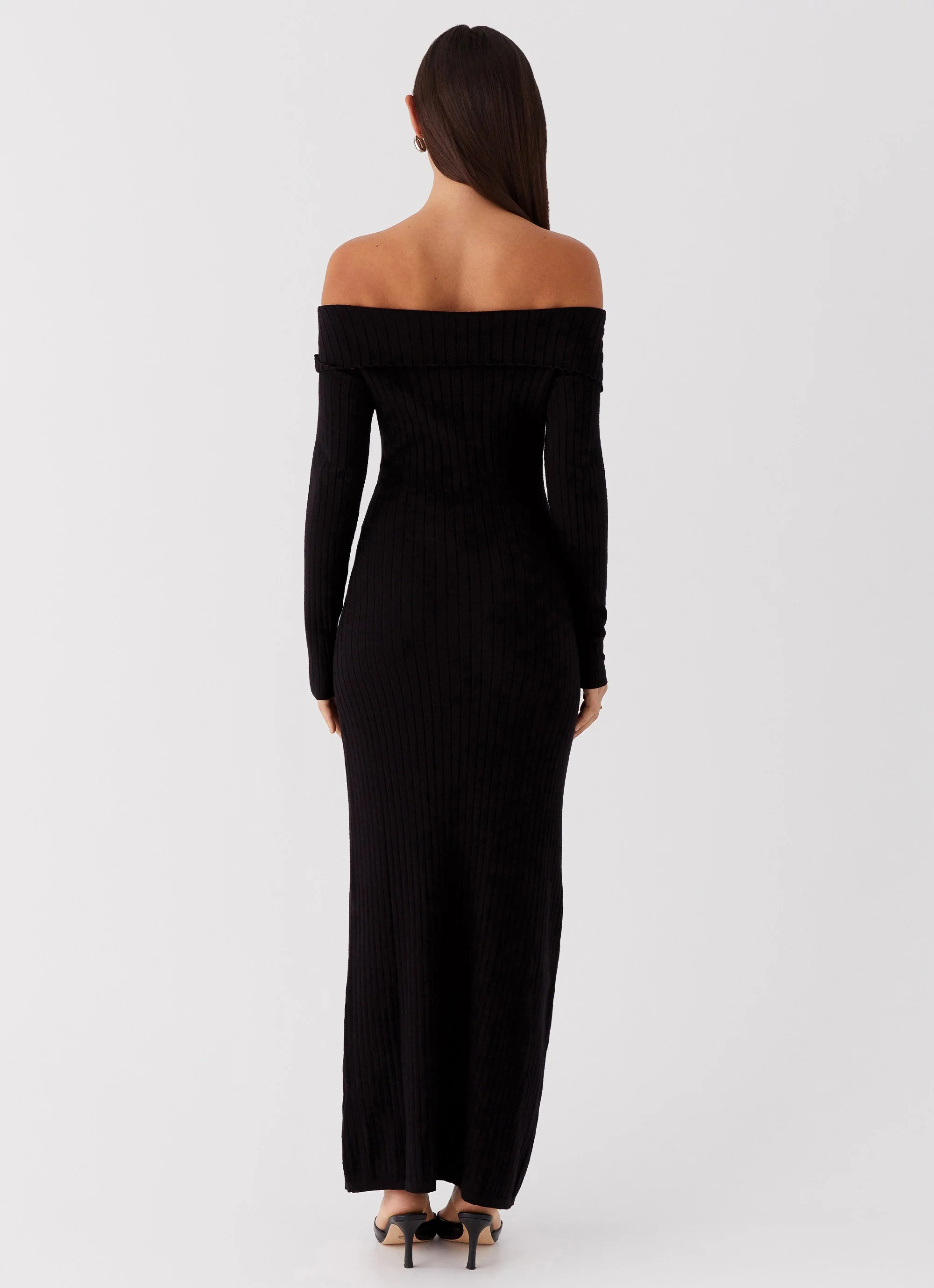 Lahey Knit Maxi Dress - Black - Image 6