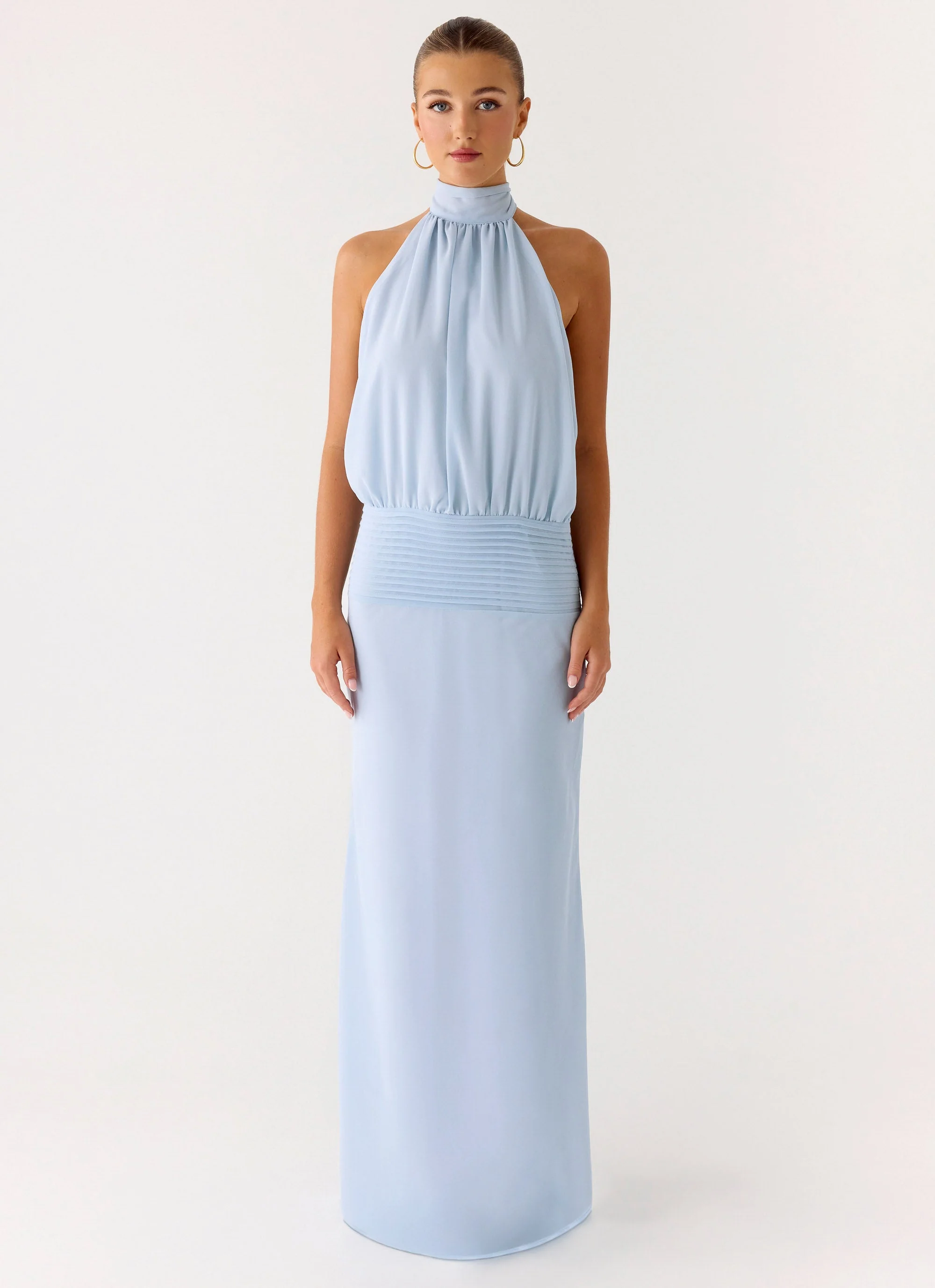 Lalia Maxi Dress - Pale Blue - Image 5