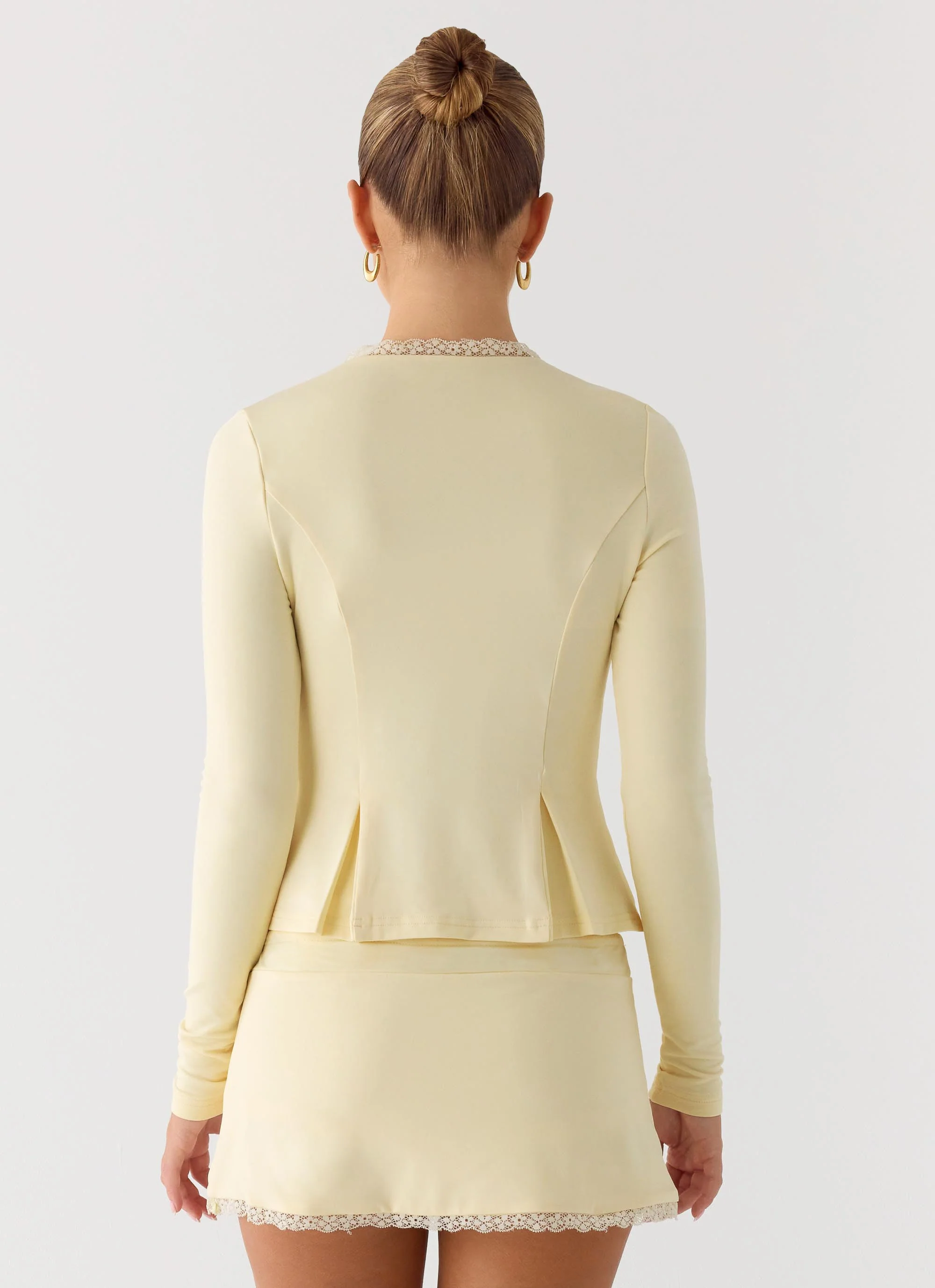 Landon Long Sleeve Top - Butter Yellow - Image 4