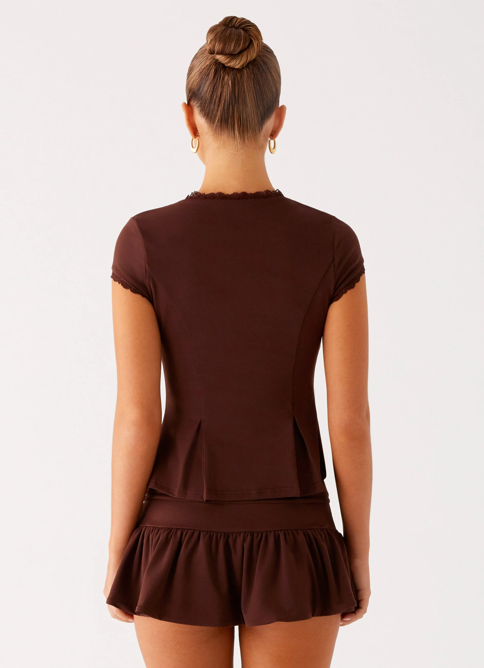 Landon Mini Skort - Chocolate - Image 4