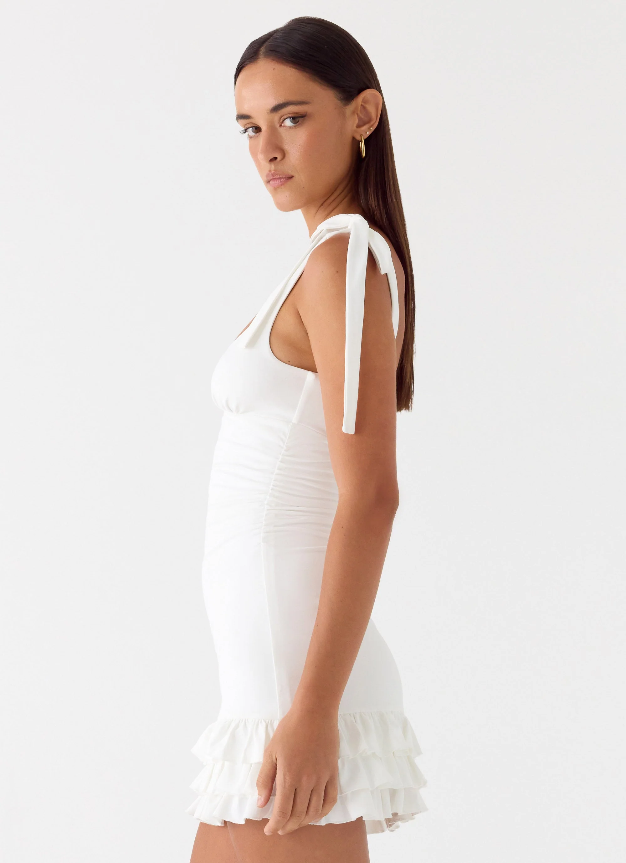 Laufey Mini Dress - White - Image 2