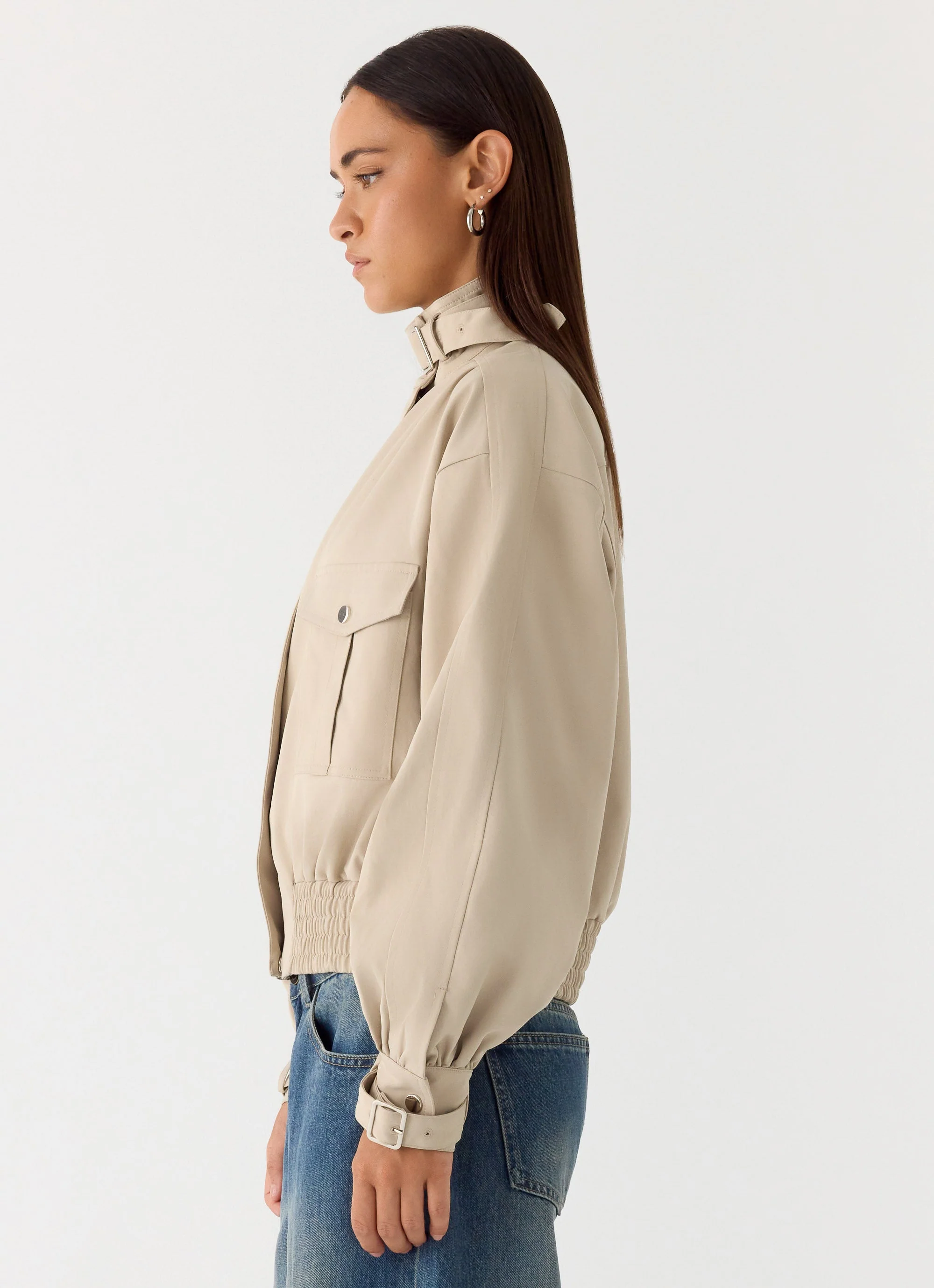 Laylan Jacket - Beige - Image 3