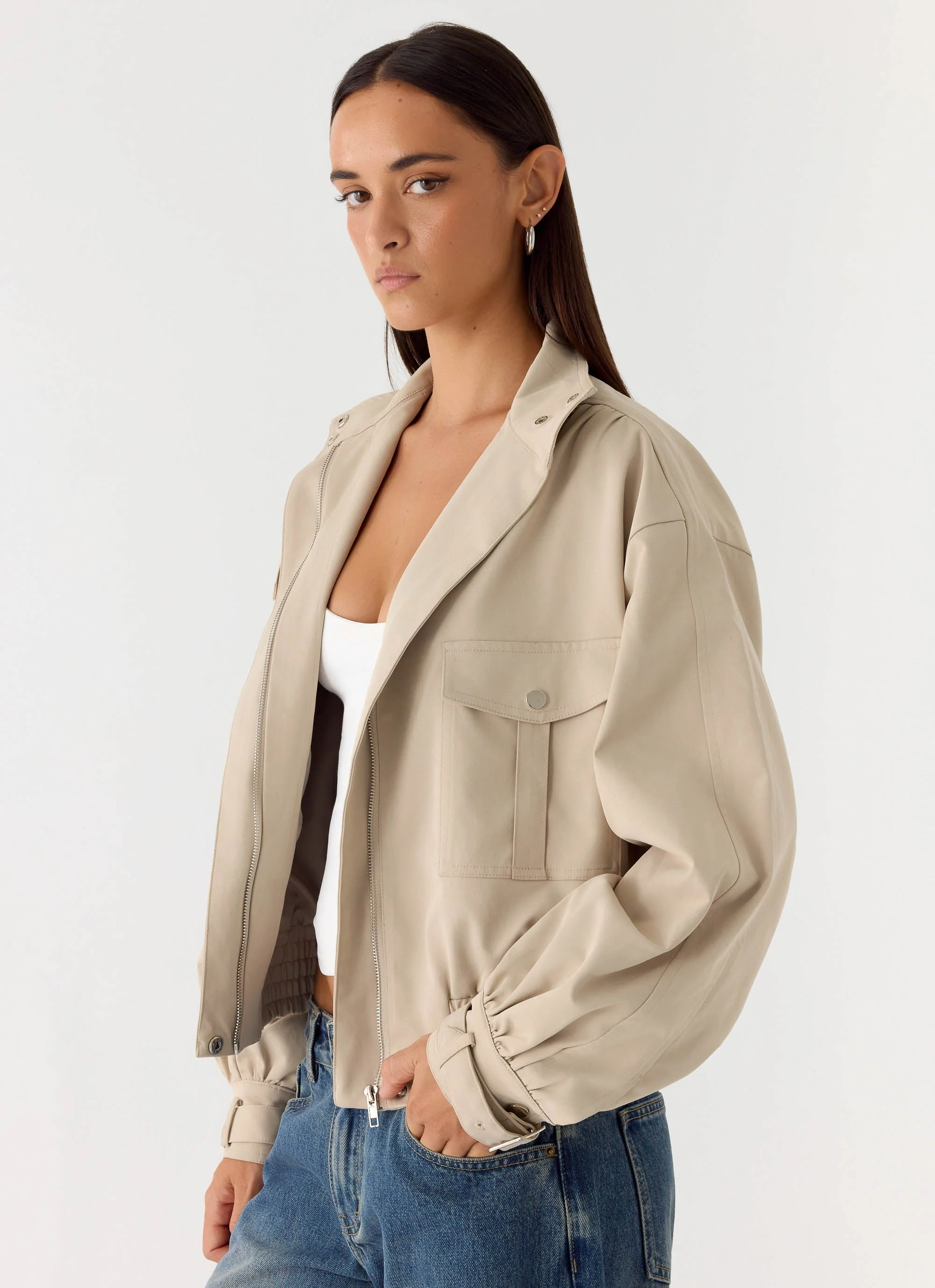 Laylan Jacket - Beige - Image 6