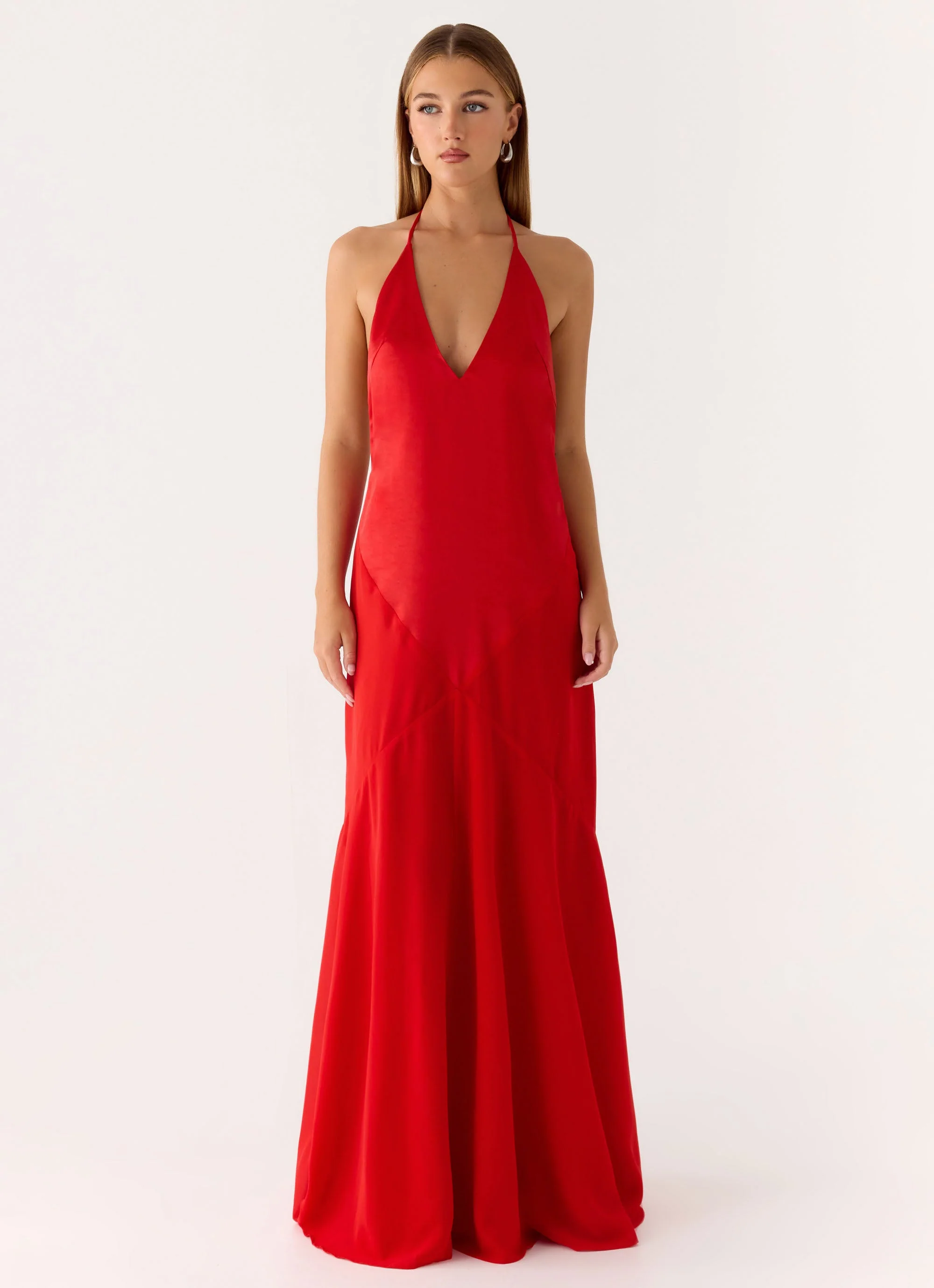 Leilah Maxi Dress - Cherry - Image 4