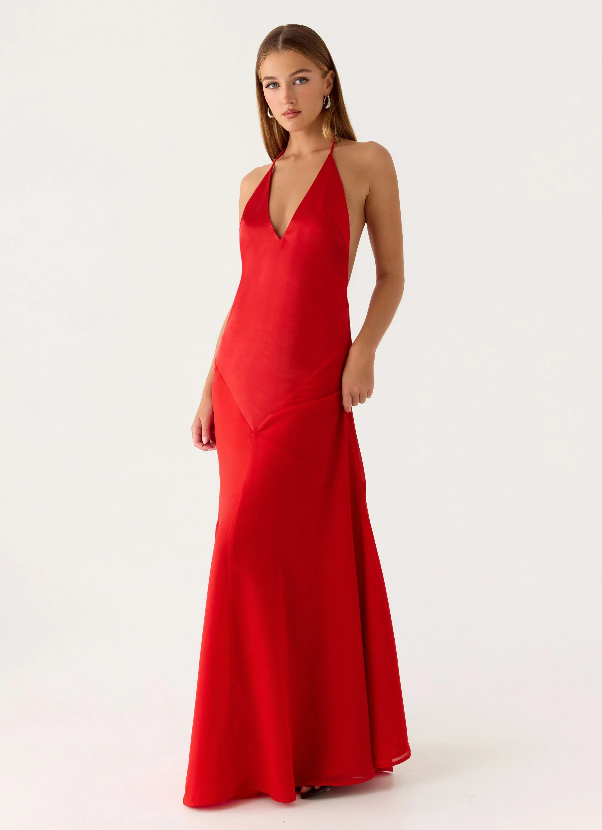 Leilah Maxi Dress - Cherry - Image 5