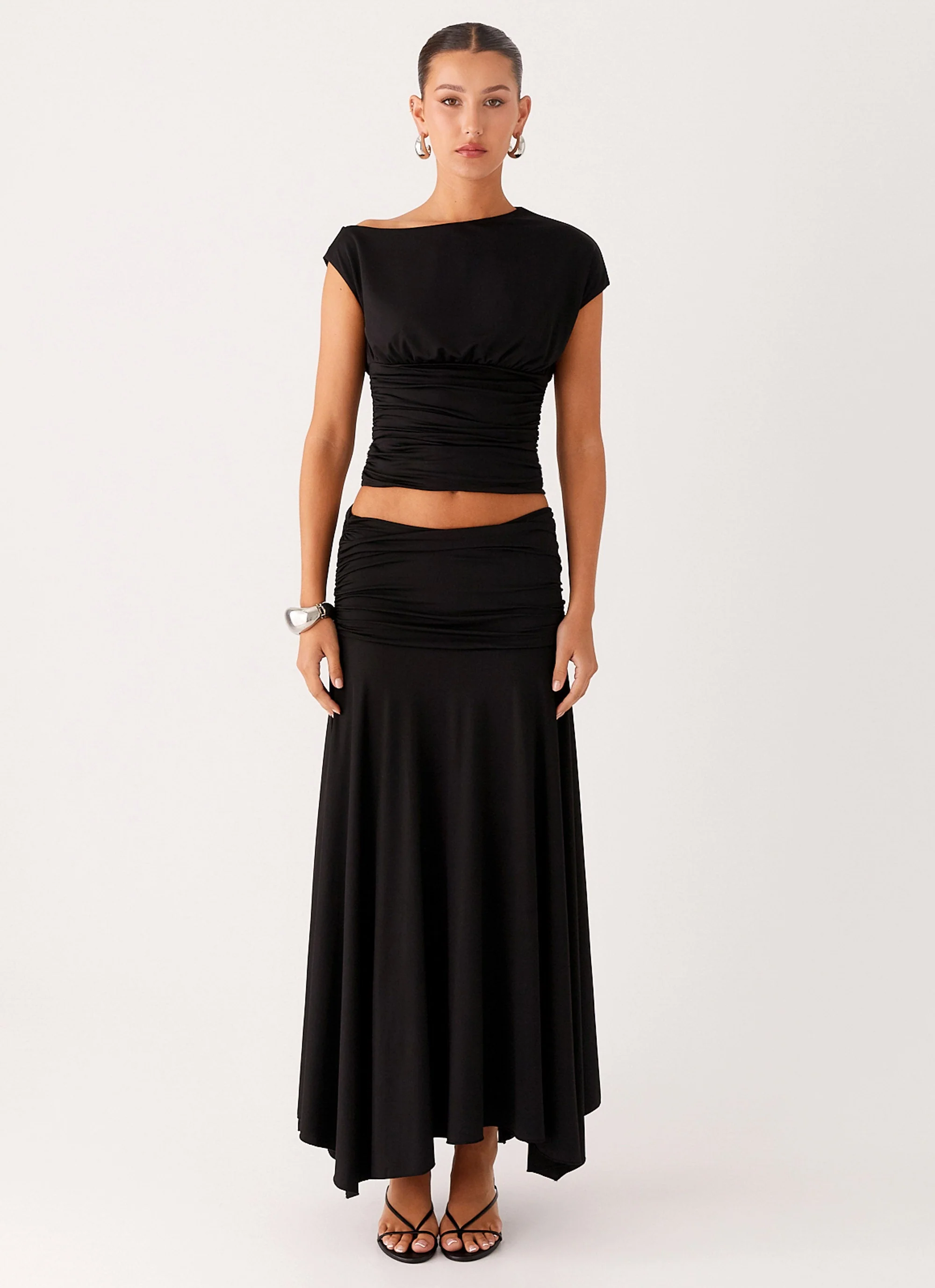 Liana Asymmetrical Top - Black - Image 4