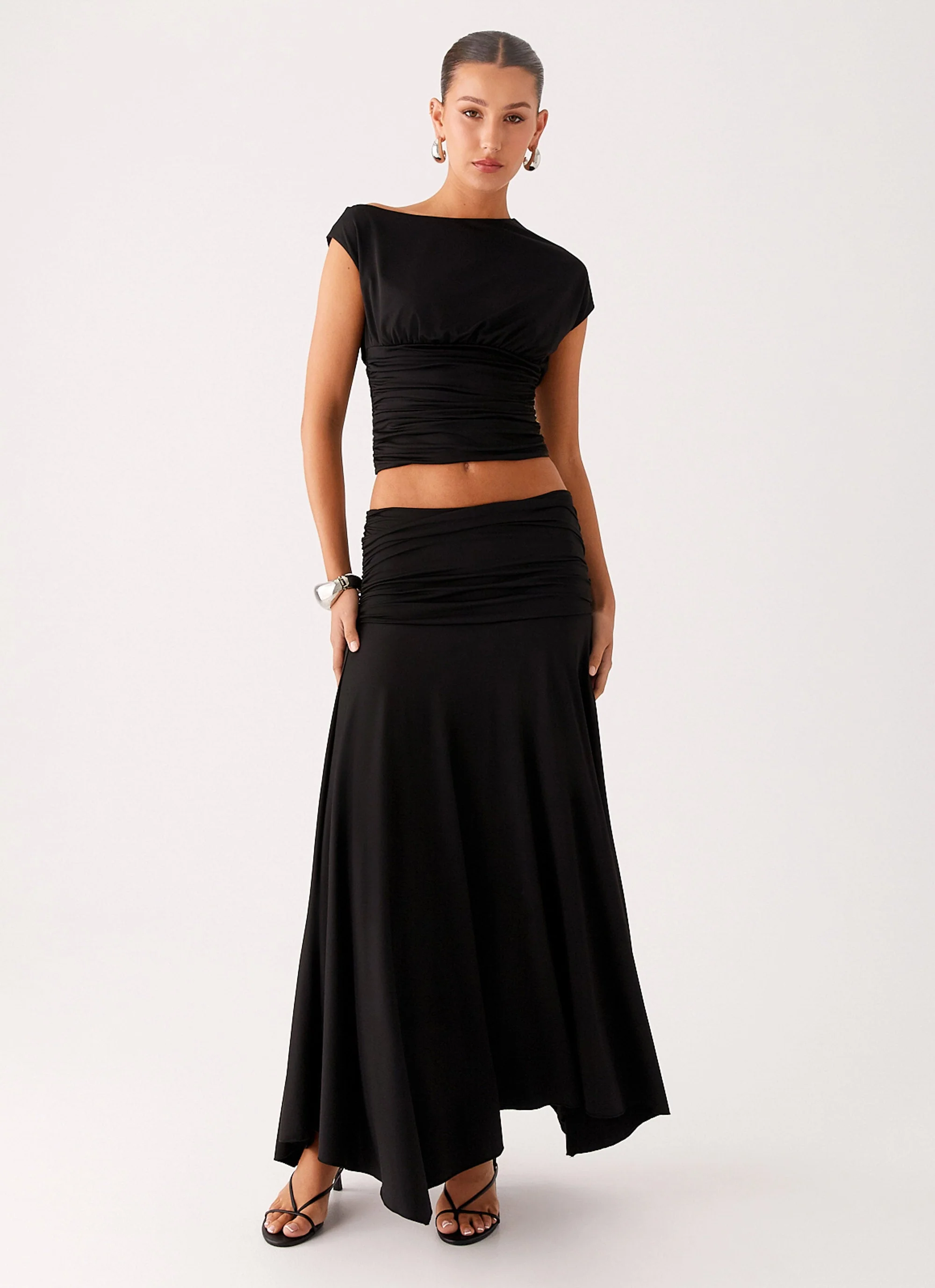 Liana Asymmetrical Top - Black - Image 5