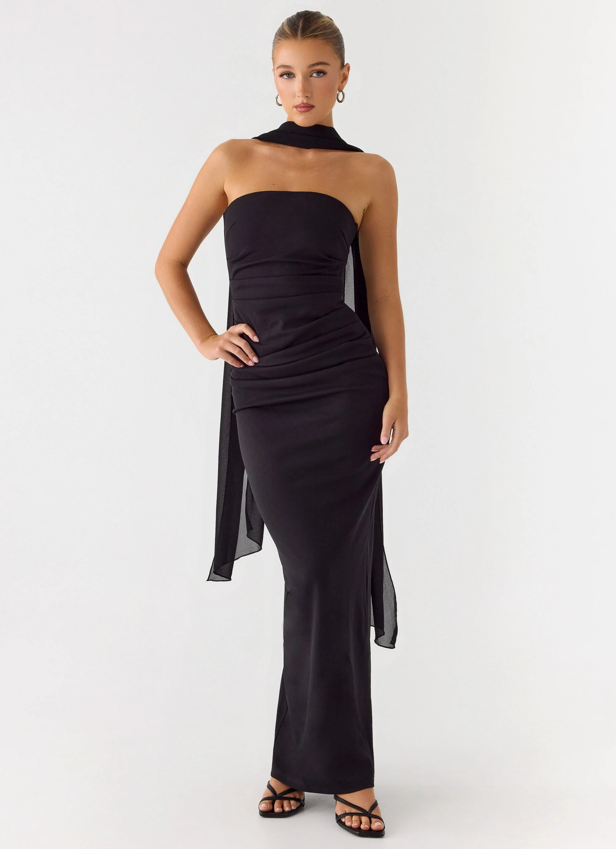 Libra Maxi Dress - Black - Image 3