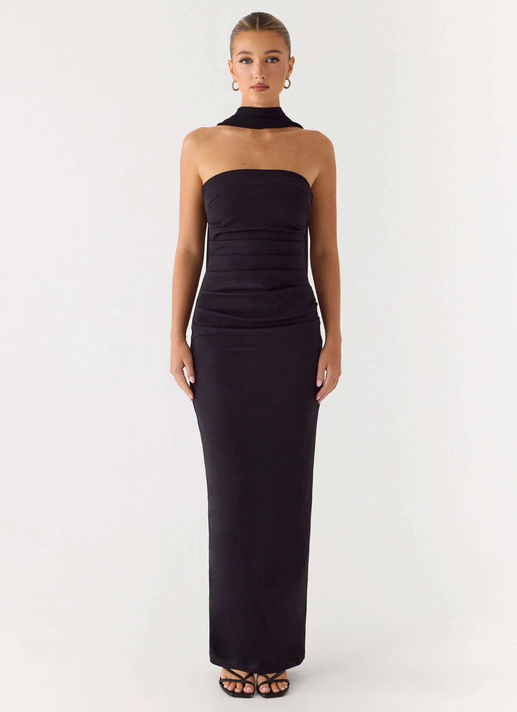 Libra Maxi Dress - Black - Image 4