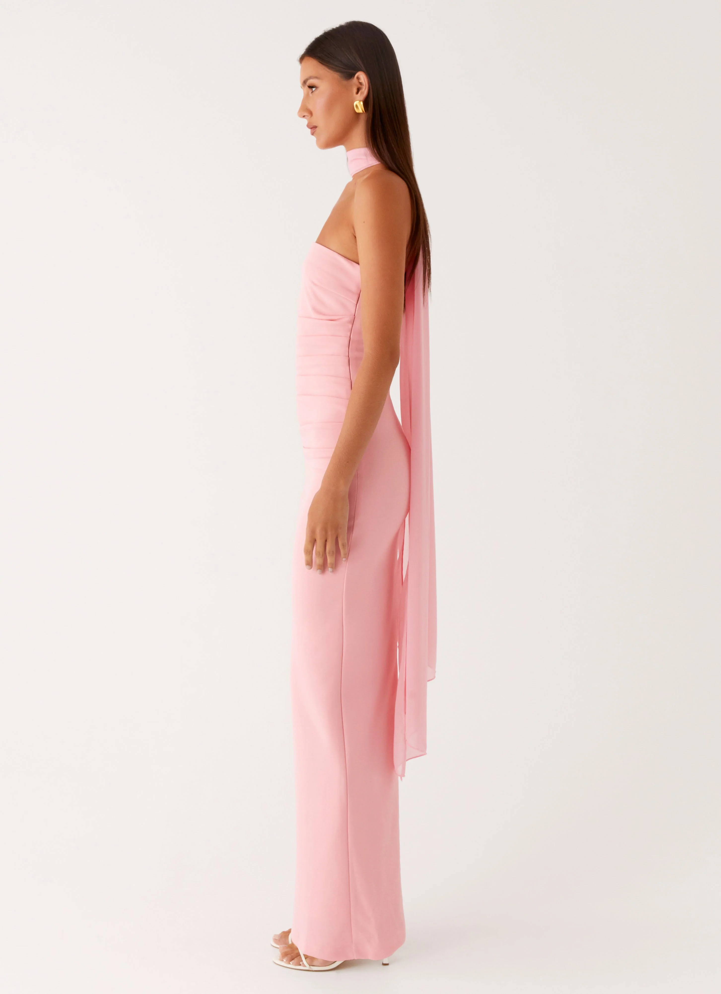 Libra Maxi Dress - Pink - Image 3