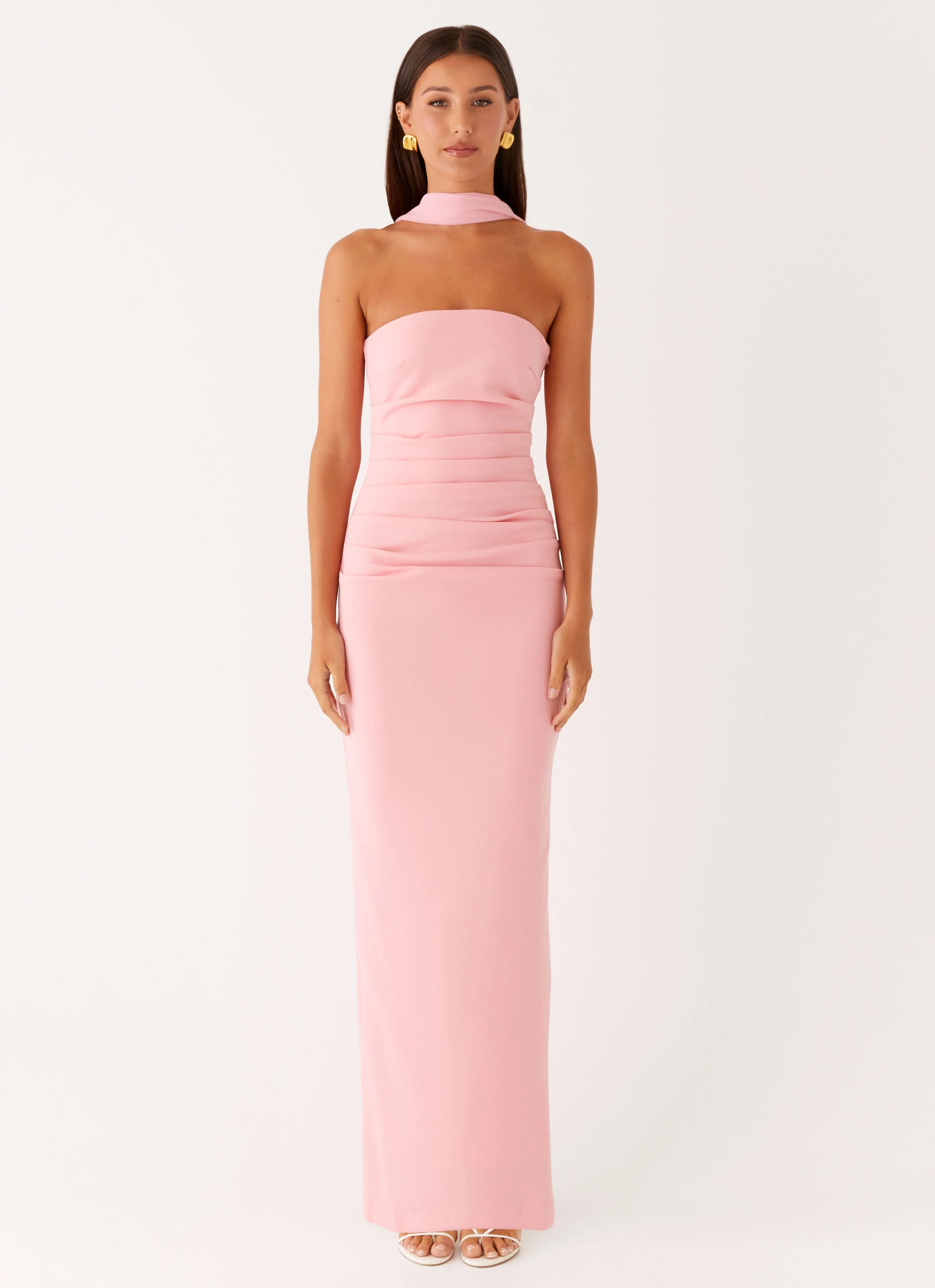 Libra Maxi Dress - Pink - Image 5