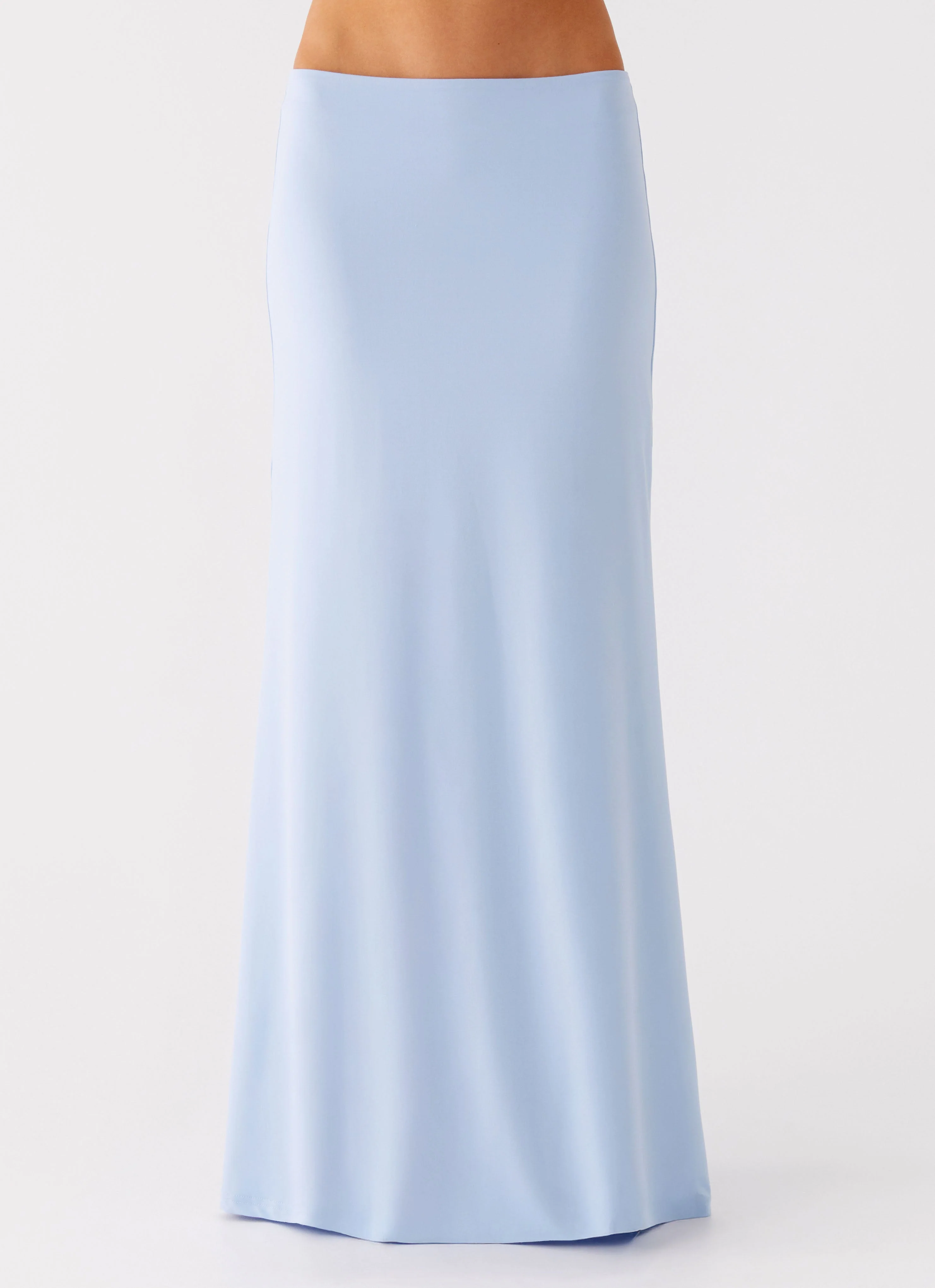 Like A Flower Maxi Skirt - Baby Blue - Image 2
