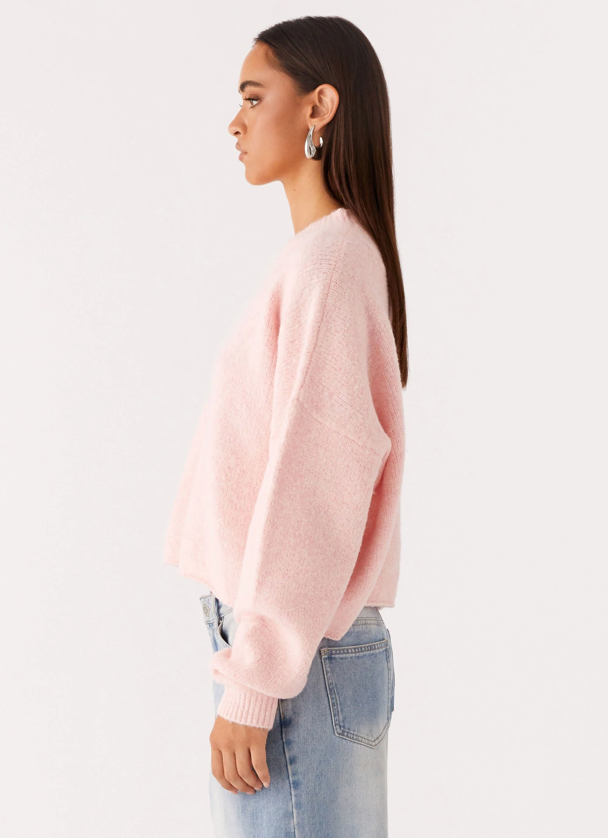 Lilah Knit Jumper - Pink - Image 3