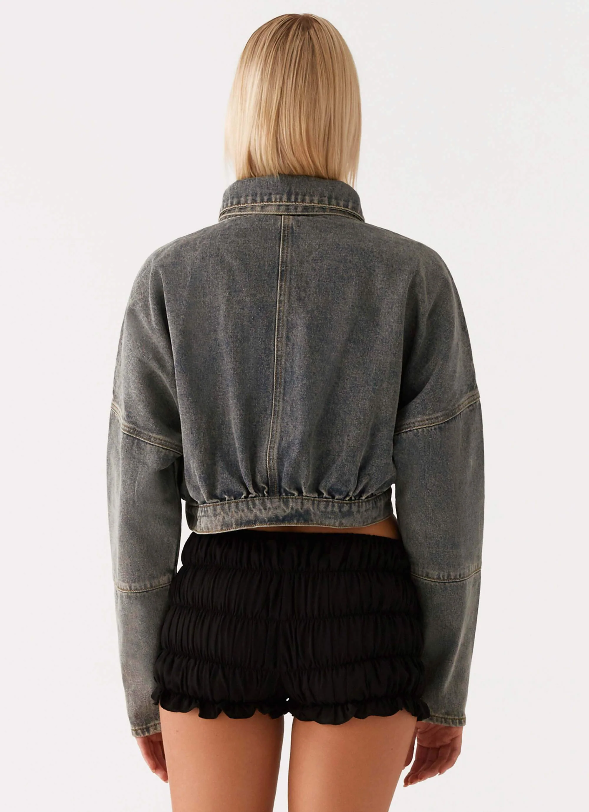 Lilith Boxy Denim Jacket - Vintage Wash - Image 4