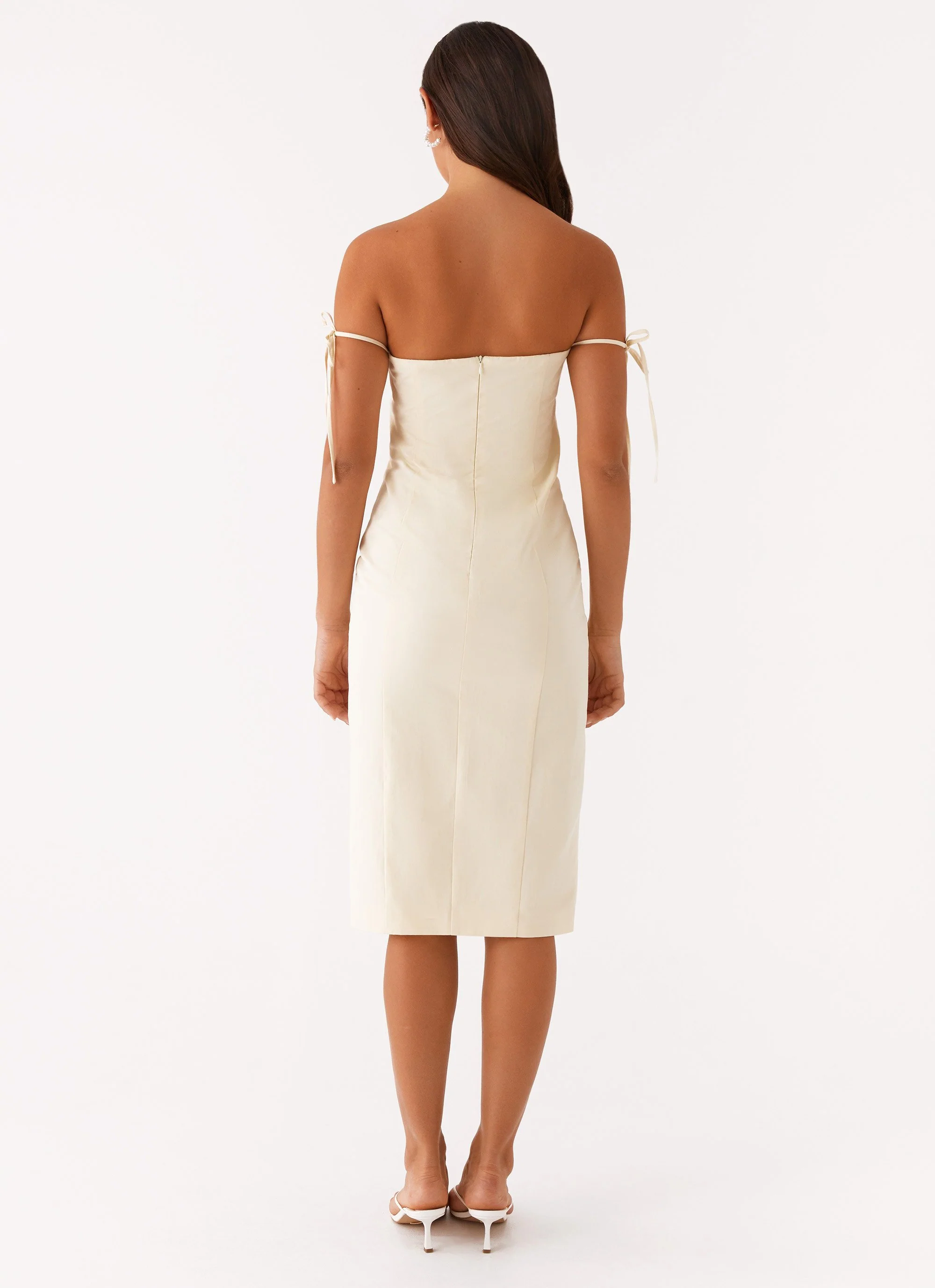 Limelight Midi Dress - Lemon - Image 4