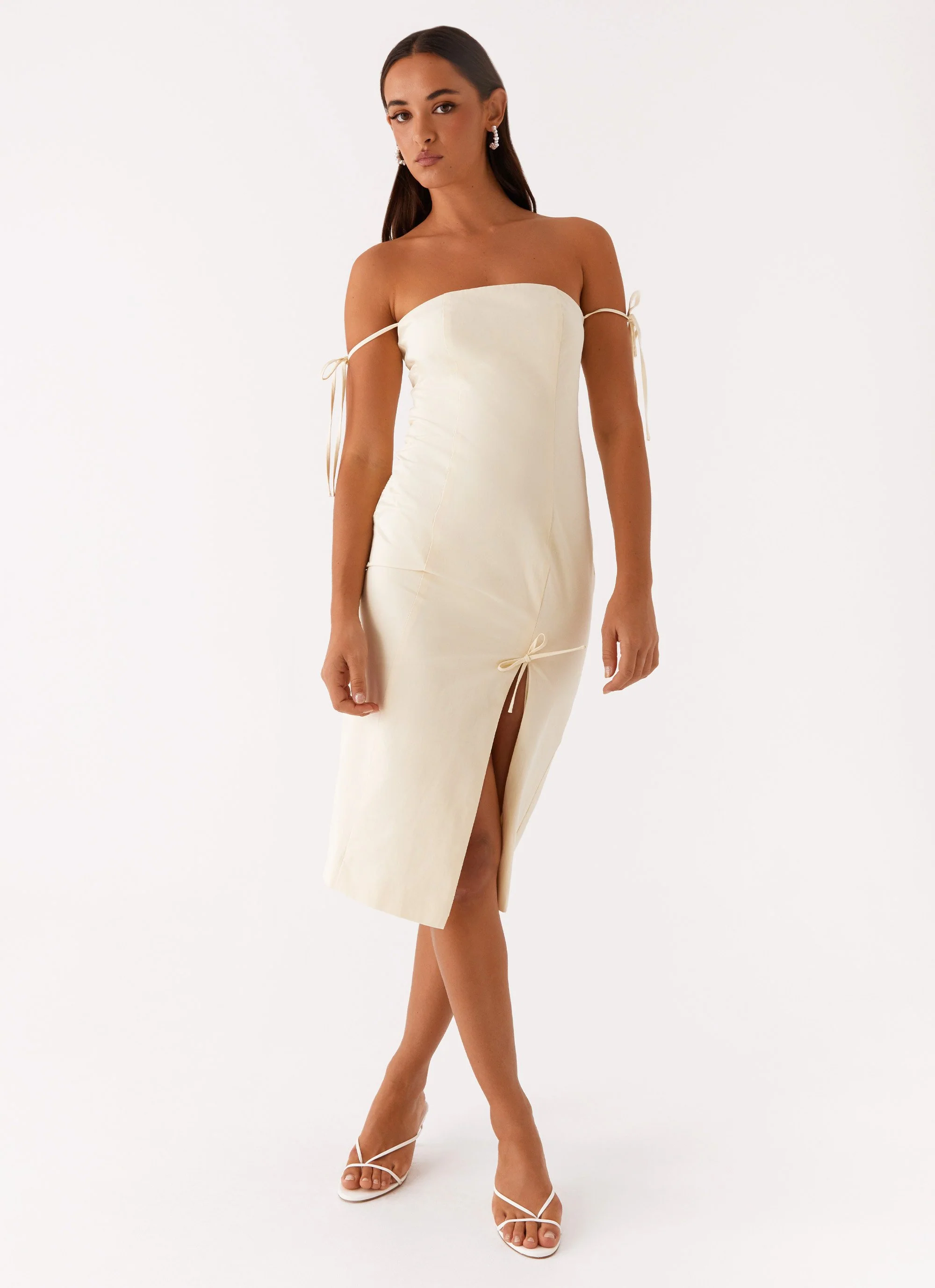 Limelight Midi Dress - Lemon - Image 5